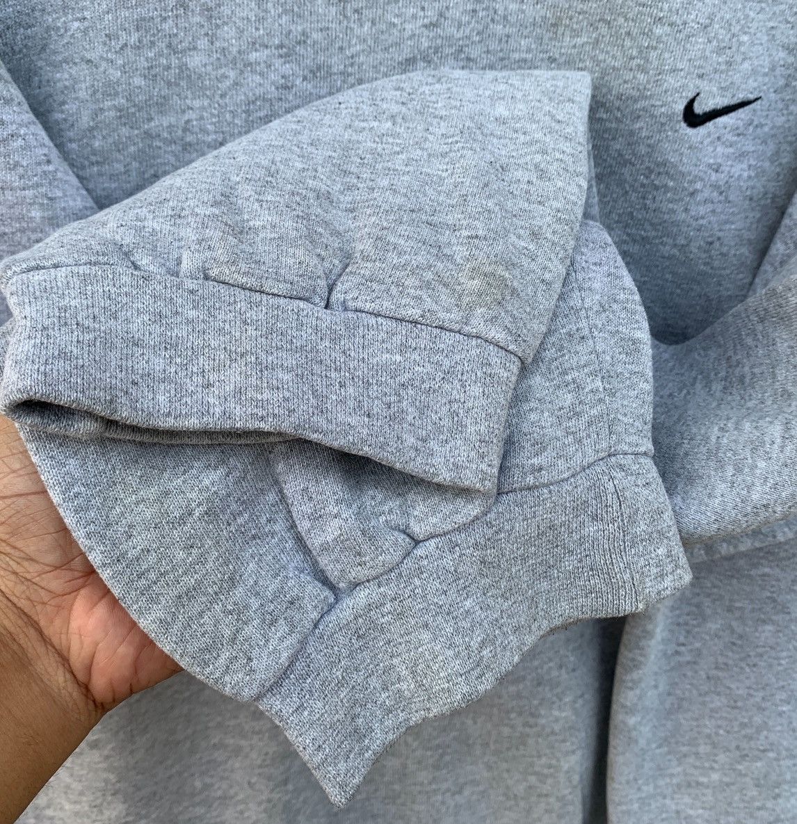Nike × Vintage Vintage 90s Nike Small Swoosh Crewneck Size US L / EU 52-54 / 3 - 7 Thumbnail