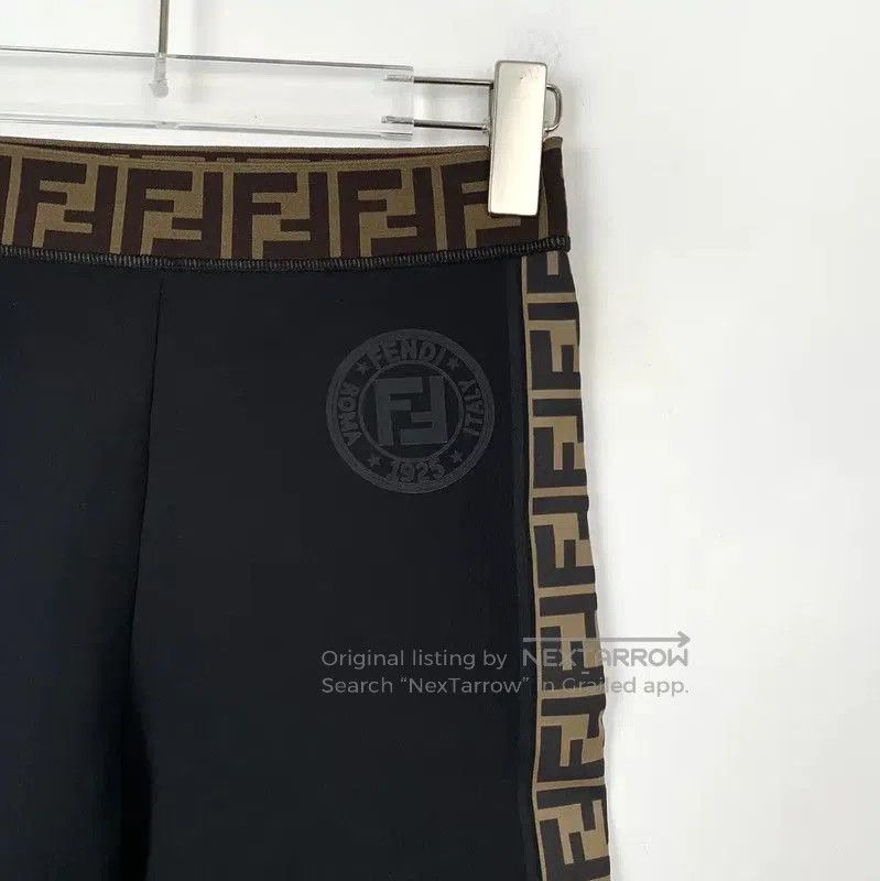 Fendi Fendi Women's Black Shorts with Logo Detail . Size 23" - 3 Thumbnail
