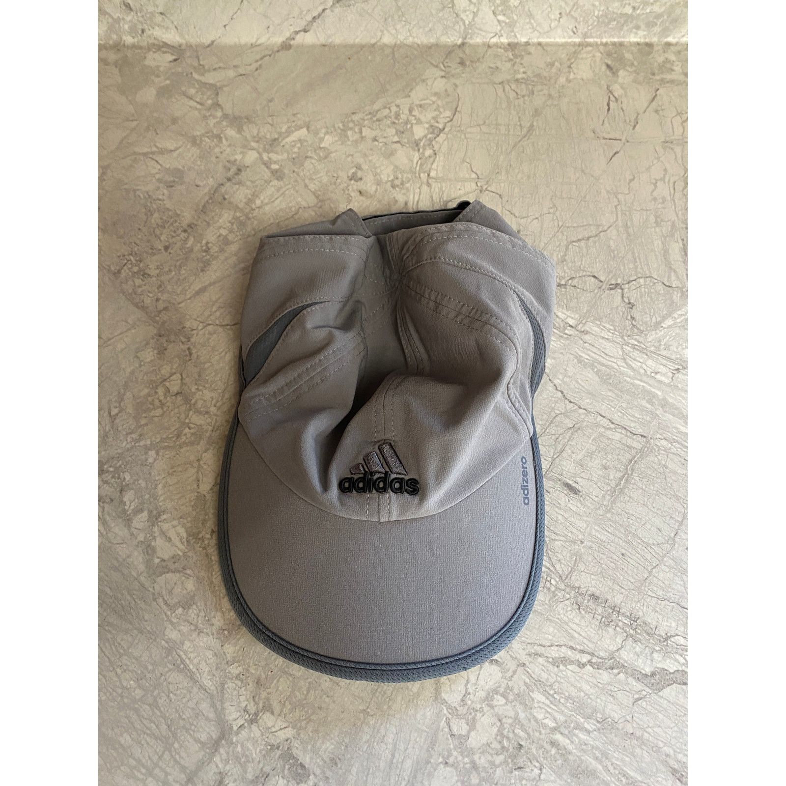 Adidas Adidas Adizero Climacool Gray Adjustable Running Hat Size ONE SIZE - 2 Thumbnail