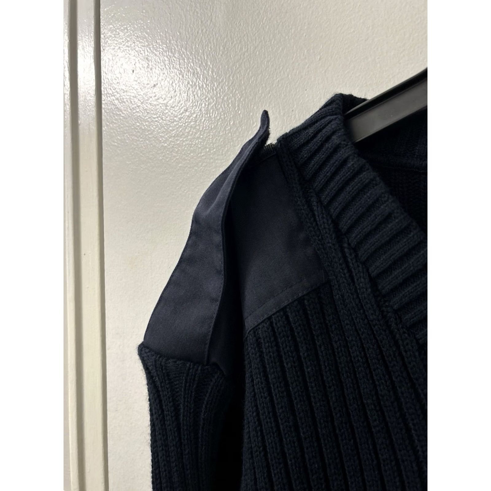 Commando VINTAGE Commando Sweater Mens XL Navy Blue Ribbed Patches Made In USA USA Patch V-Neck Pullover Size US XL / EU 56 / 4 - 6 Thumbnail