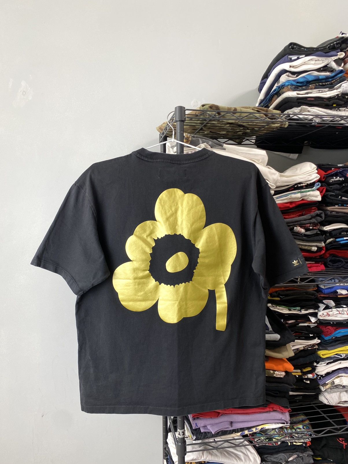 Adidas Adidas x Marimekko Gold Flower T Shirt Size S / US 4 / IT 40 - 1 Thumbnail