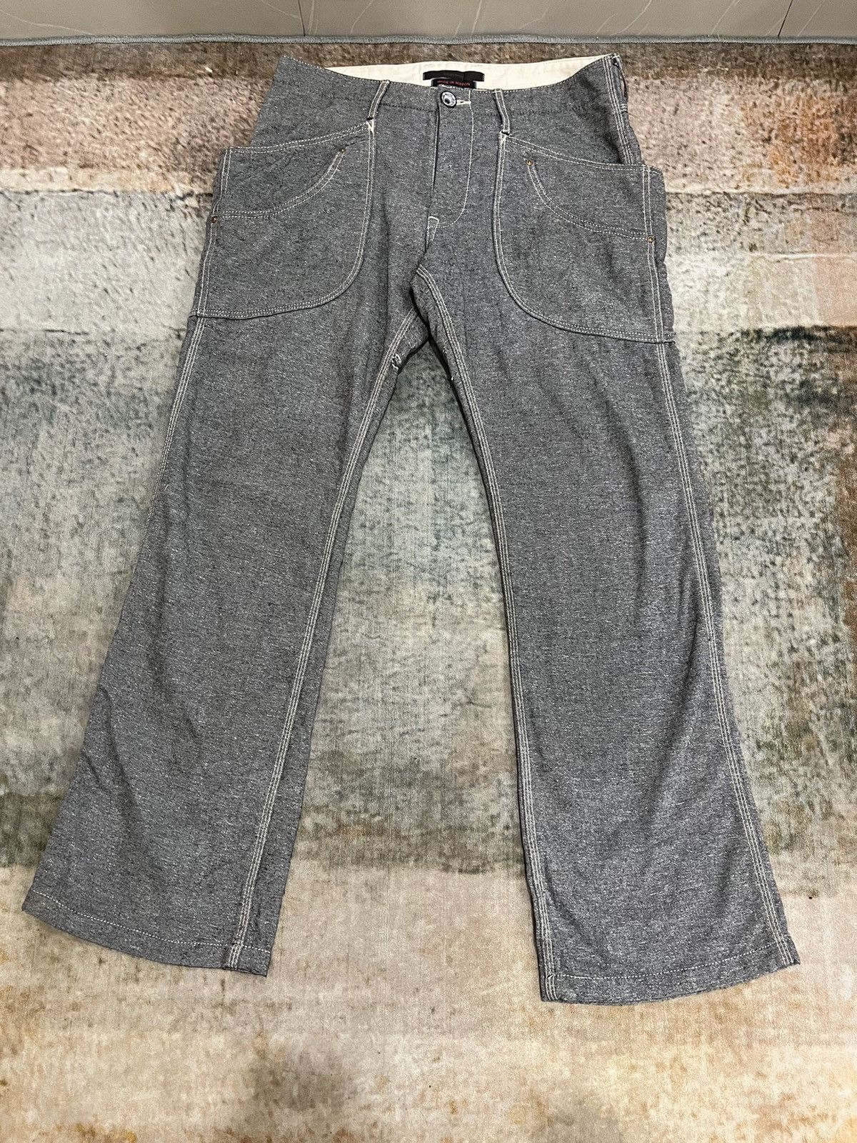 Hysteric Glamour × Japanese Brand × Vintage Flare Crazy Pocket Blueway Jeans Size US 34 / EU 50 - 3 Thumbnail