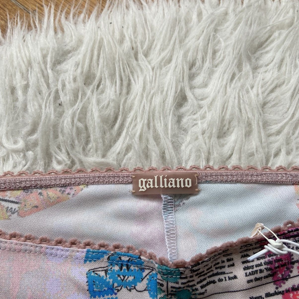 John Galliano 📌 NEW Crazy John Galliano Newspaper Leggins Size 27" / US 4 / IT 40 - 4 Thumbnail