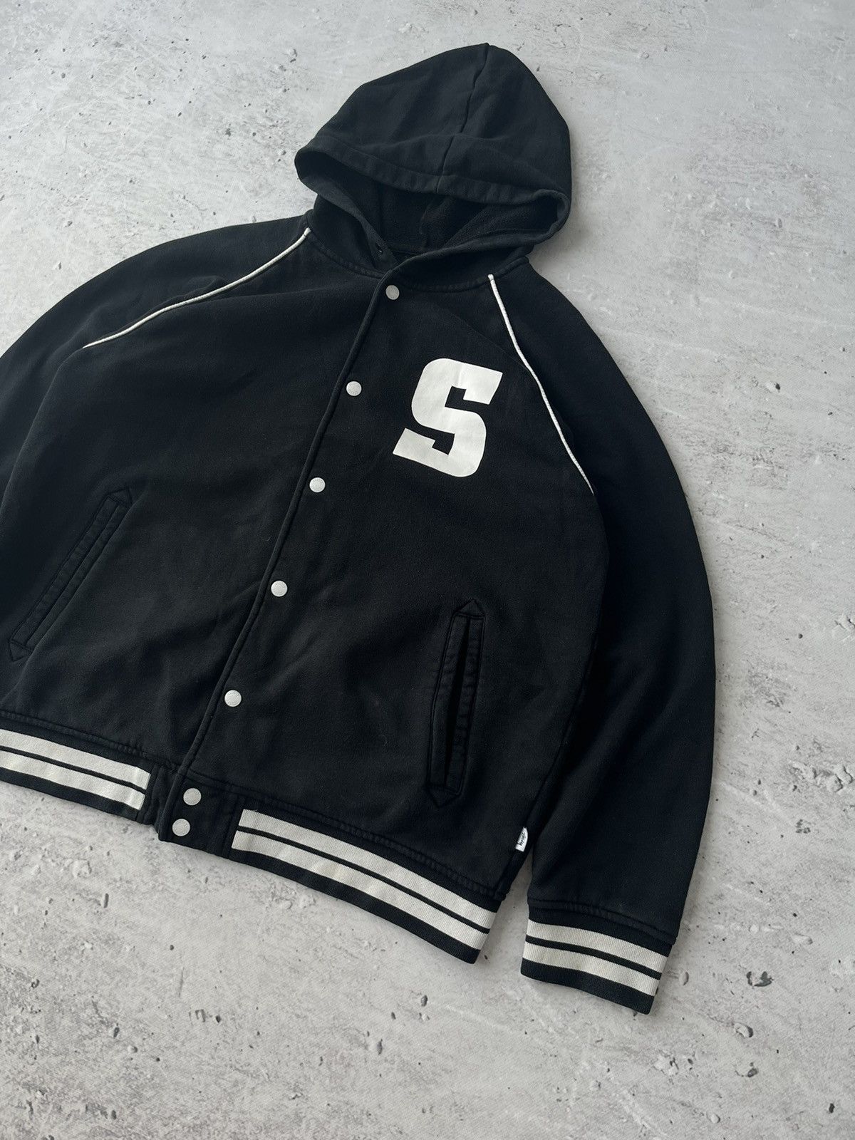 Stussy Stussy Varsity Jacket Hoodie Size US L / EU 52-54 / 3 - 3 Thumbnail