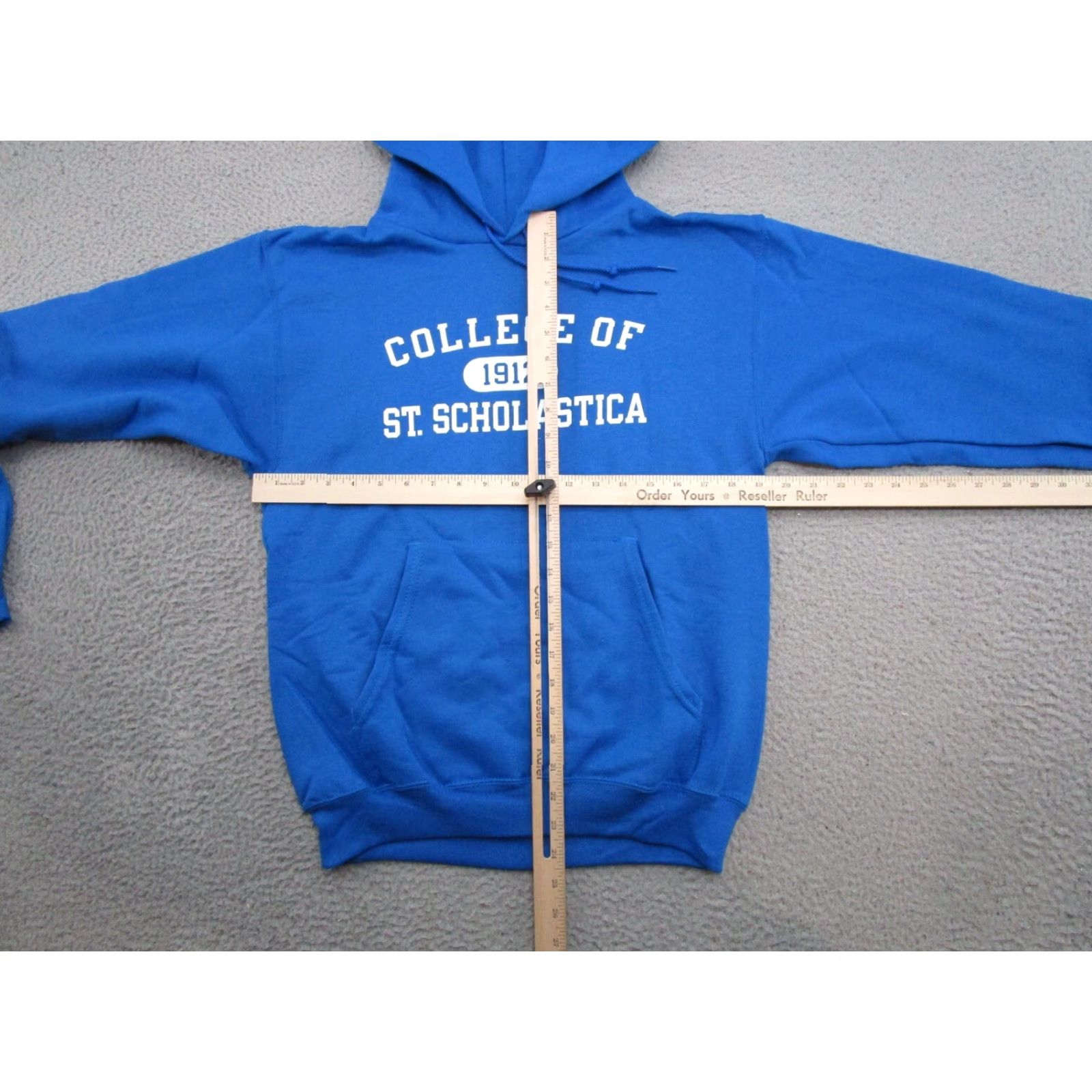 Champion Champion College Blue Sweatshirt S - Hooded, Pullover, Long Sleeve, NCAA, All Seasons, Men, College of St. Scholastica Shirt Size US S / EU 44-46 / 1 - 5 Thumbnail
