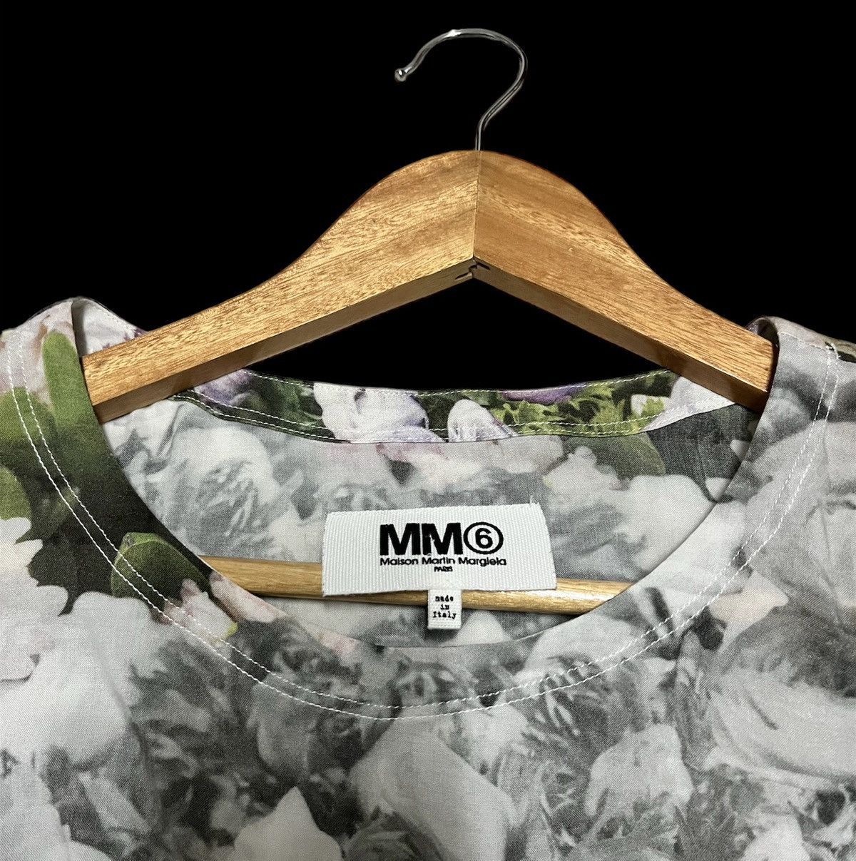 Designer × Maison Margiela 🔥Maison Martin Margiela MM6 Women Floral Oversize Blouse Size S / US 4 / IT 40 - 6 Thumbnail