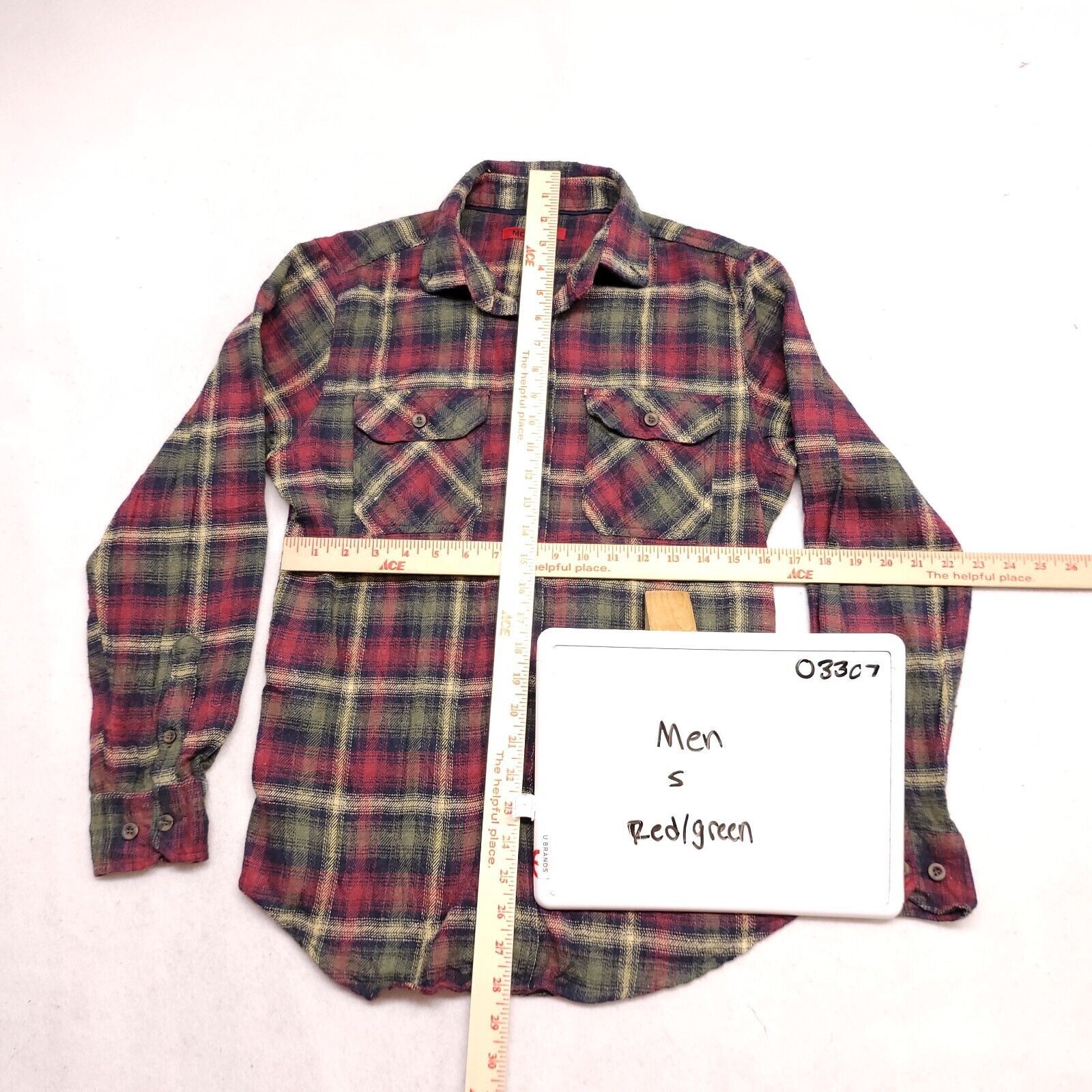 Montage Montage Tartan Flannel Button Shirt Mens Size Small S Red Size US S / EU 44-46 / 1 - 6 Thumbnail