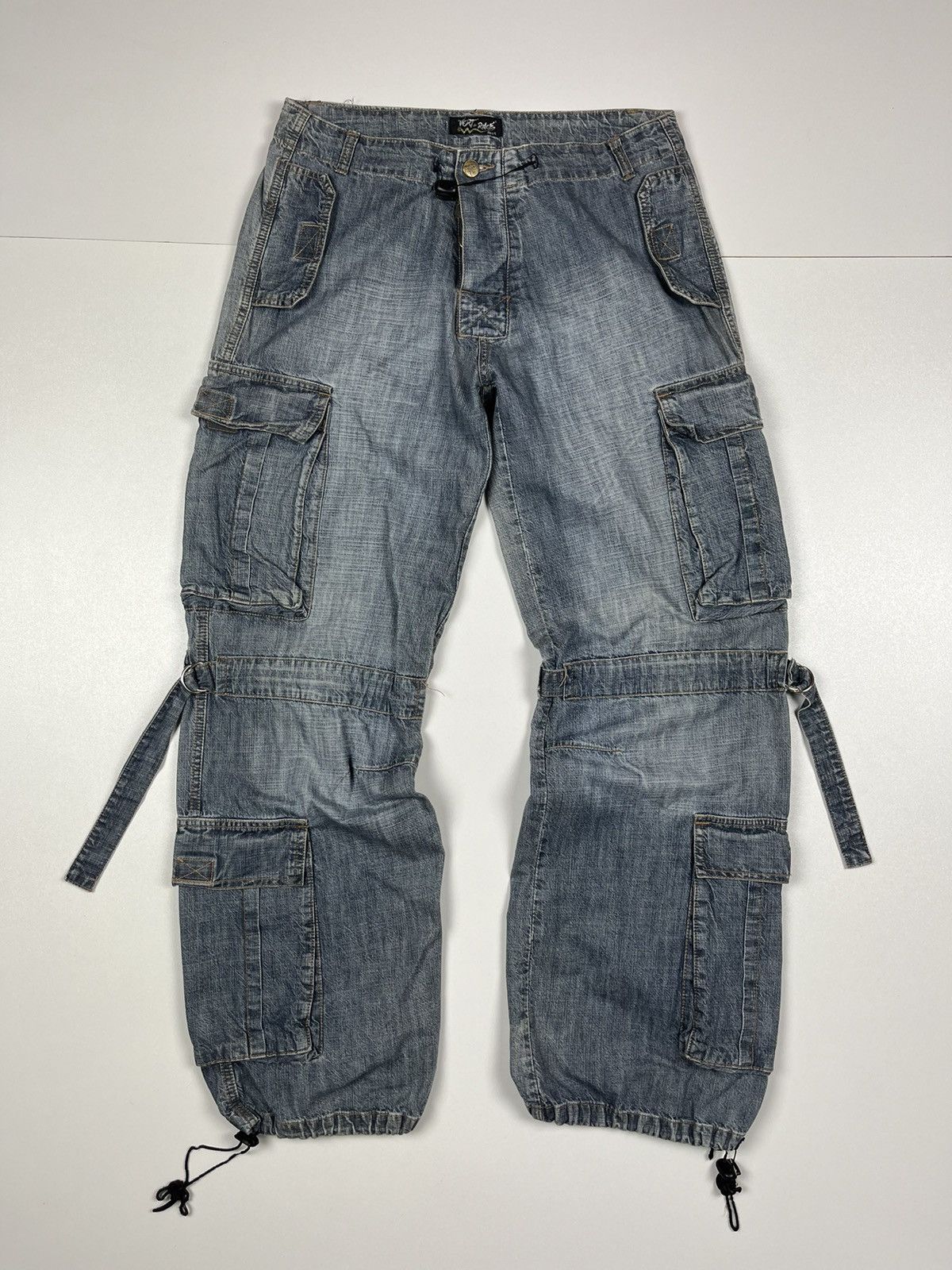 Japanese Brand Japanese Brand Vert De Rage Bondage Multipocket Cargo Denim Size US 30 / EU 46 - 1 Thumbnail
