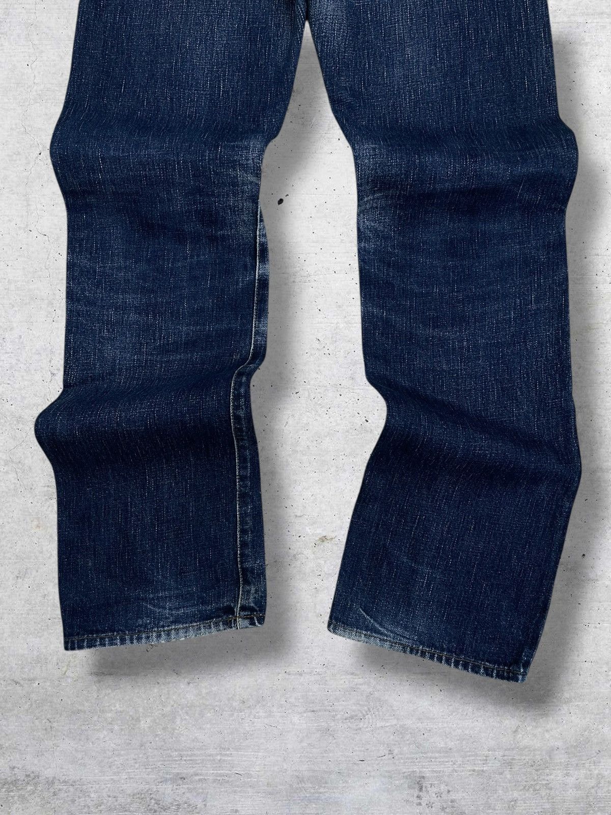 Beauty Beast VINTAGE GREEN 90S JAPAN DESIGNER SELVEDGE INDIGO ROCK DENIM Size US 32 / EU 48 - 11 Thumbnail