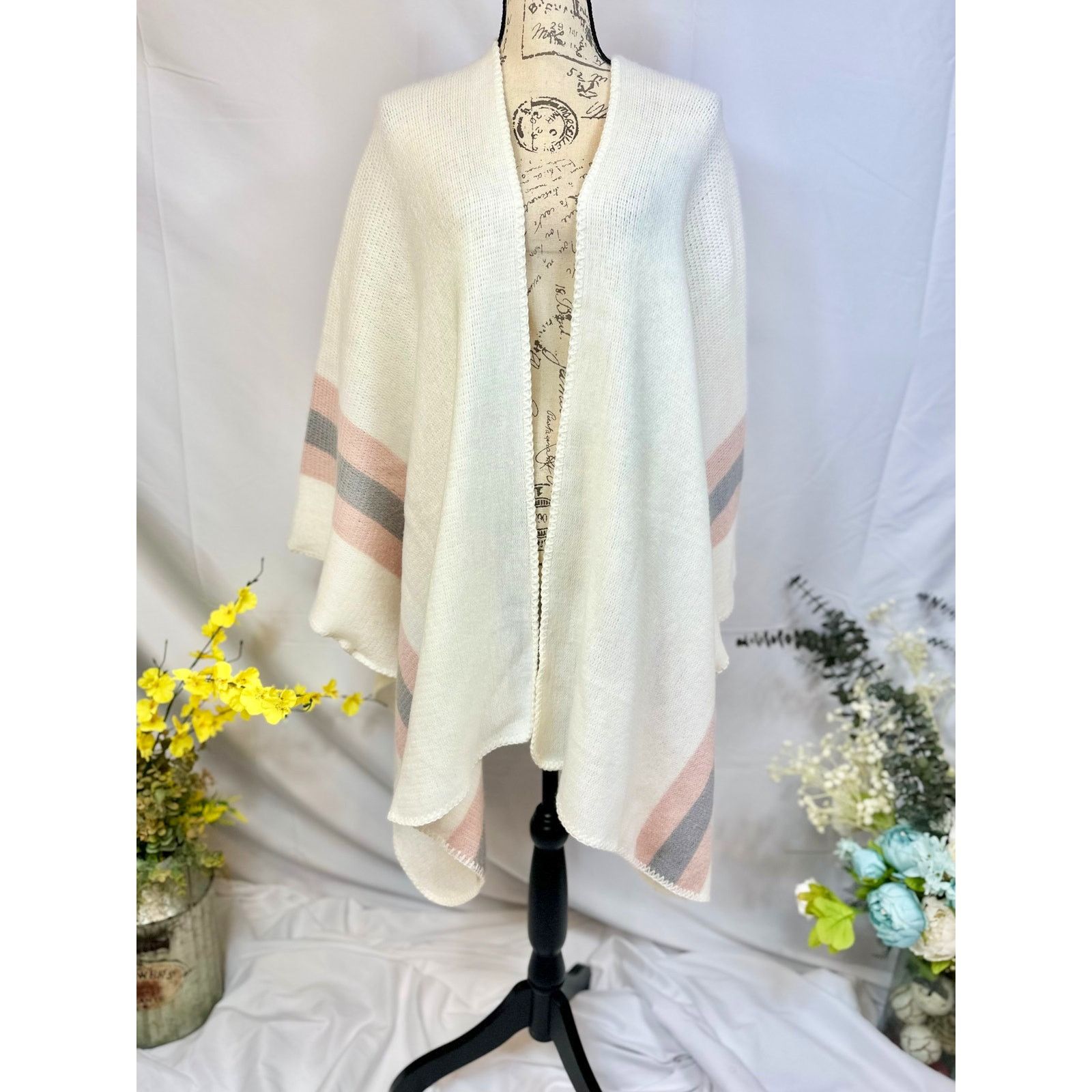 Steve Madden Steve Madden Kimono Shawl Poncho w/Pastel Pink/Purple XL Size XL / US 12-14 / IT 48-50 - 5 Thumbnail