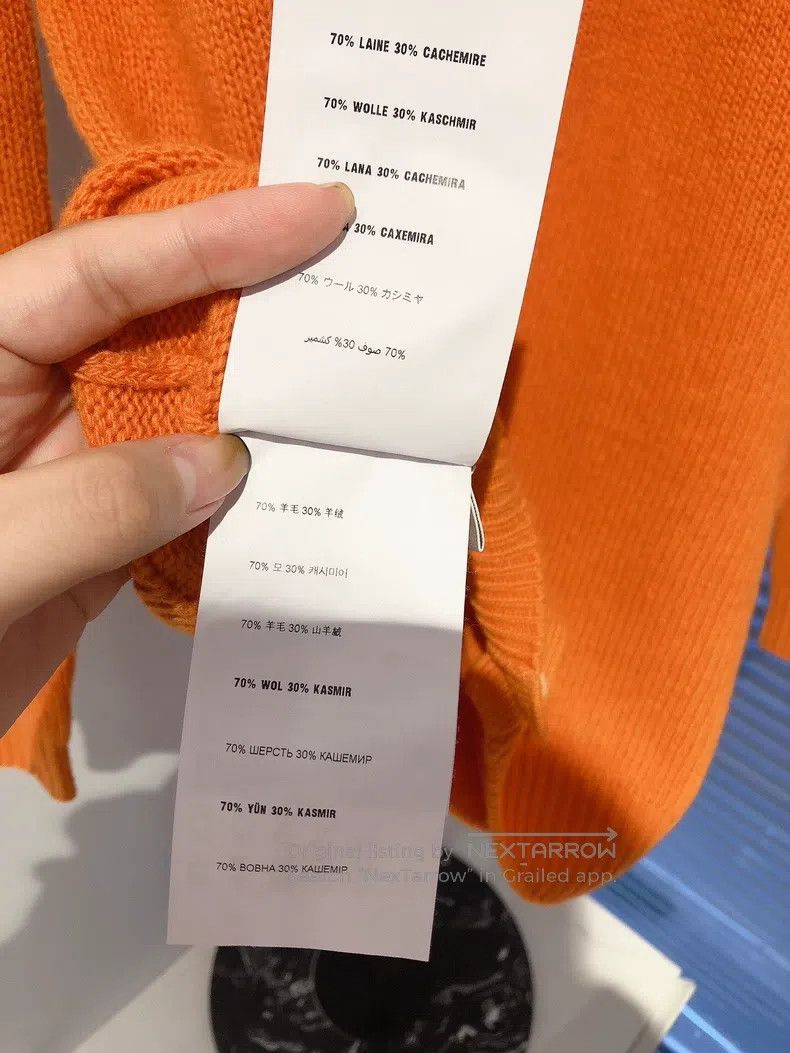 Prada Prada Orange V-neck wool cardigan coat Size XS / US 0-2 / IT 36-38 - 9 Thumbnail