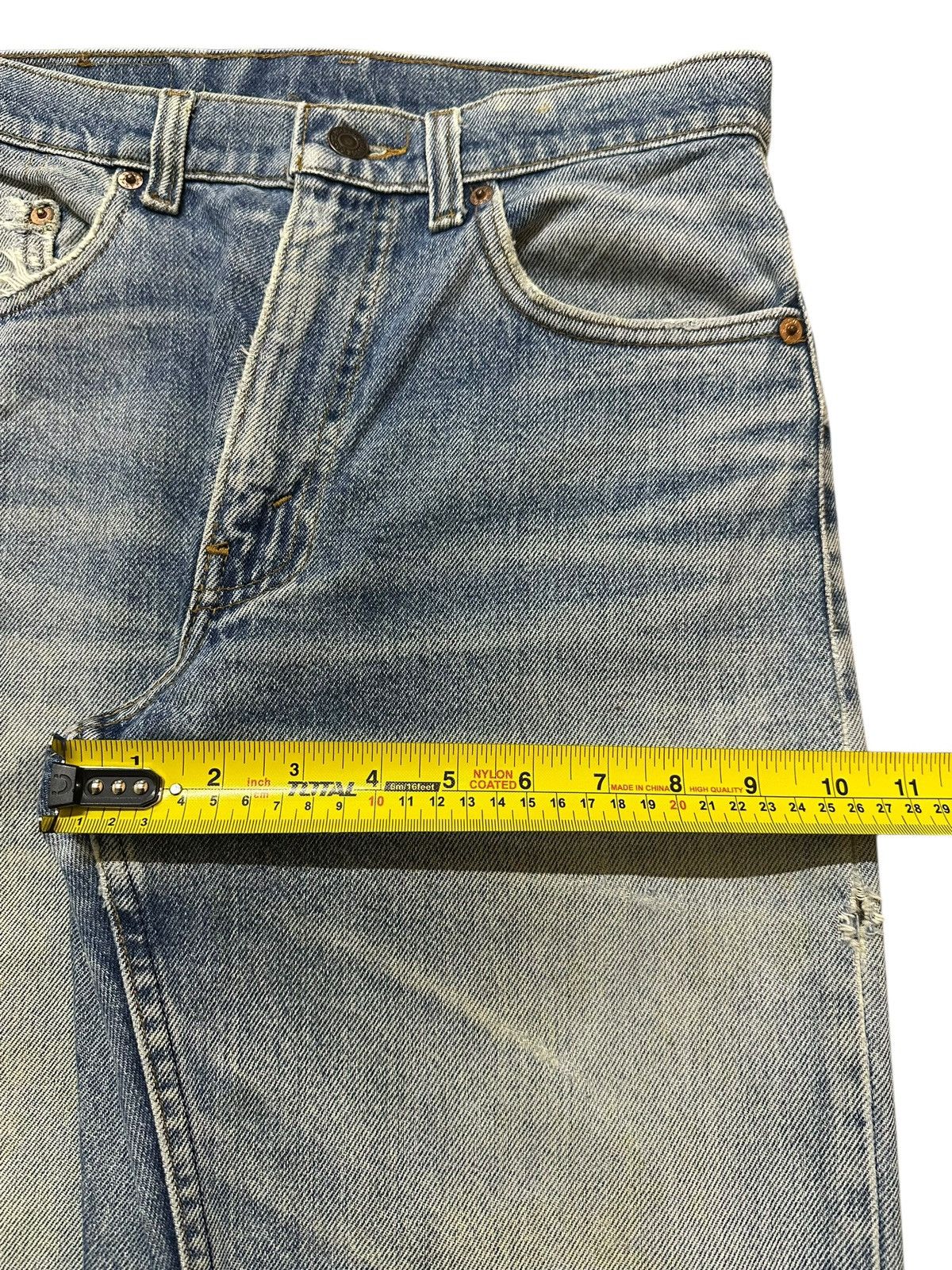 Levi's Vintage Usa 80s Levis 510 Light Wash Faded Distressed Jeans Size US 29 - 15 Thumbnail