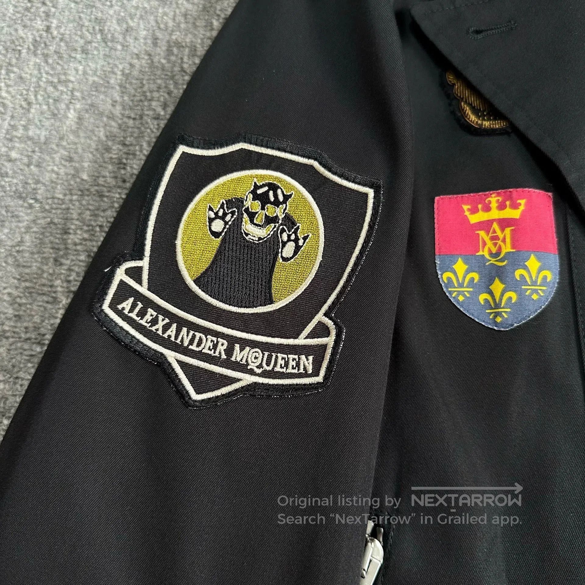 Alexander McQueen Alexander McQueen Badge Embroidered Biker Jacket. Size US XL / EU 56 / 4 - 2 Thumbnail