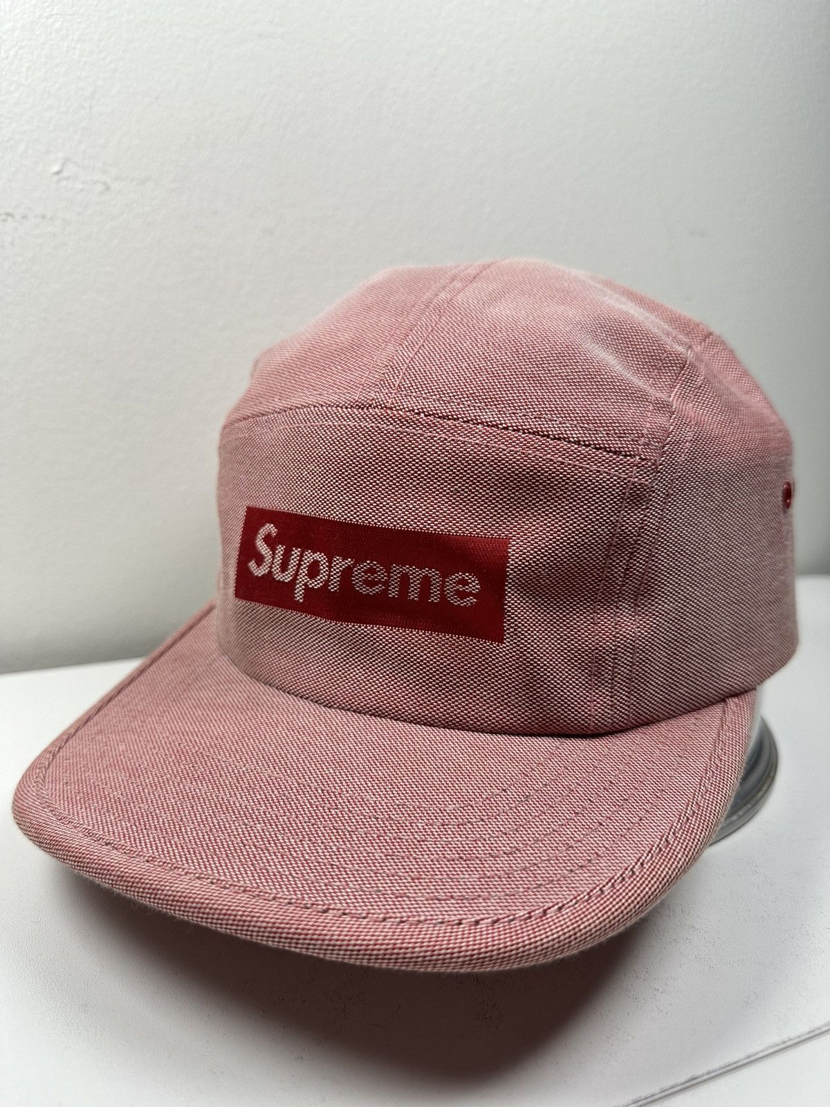 Supreme Supreme Jacquard Logo Camp Cap Hat Size ONE SIZE - 4 Thumbnail