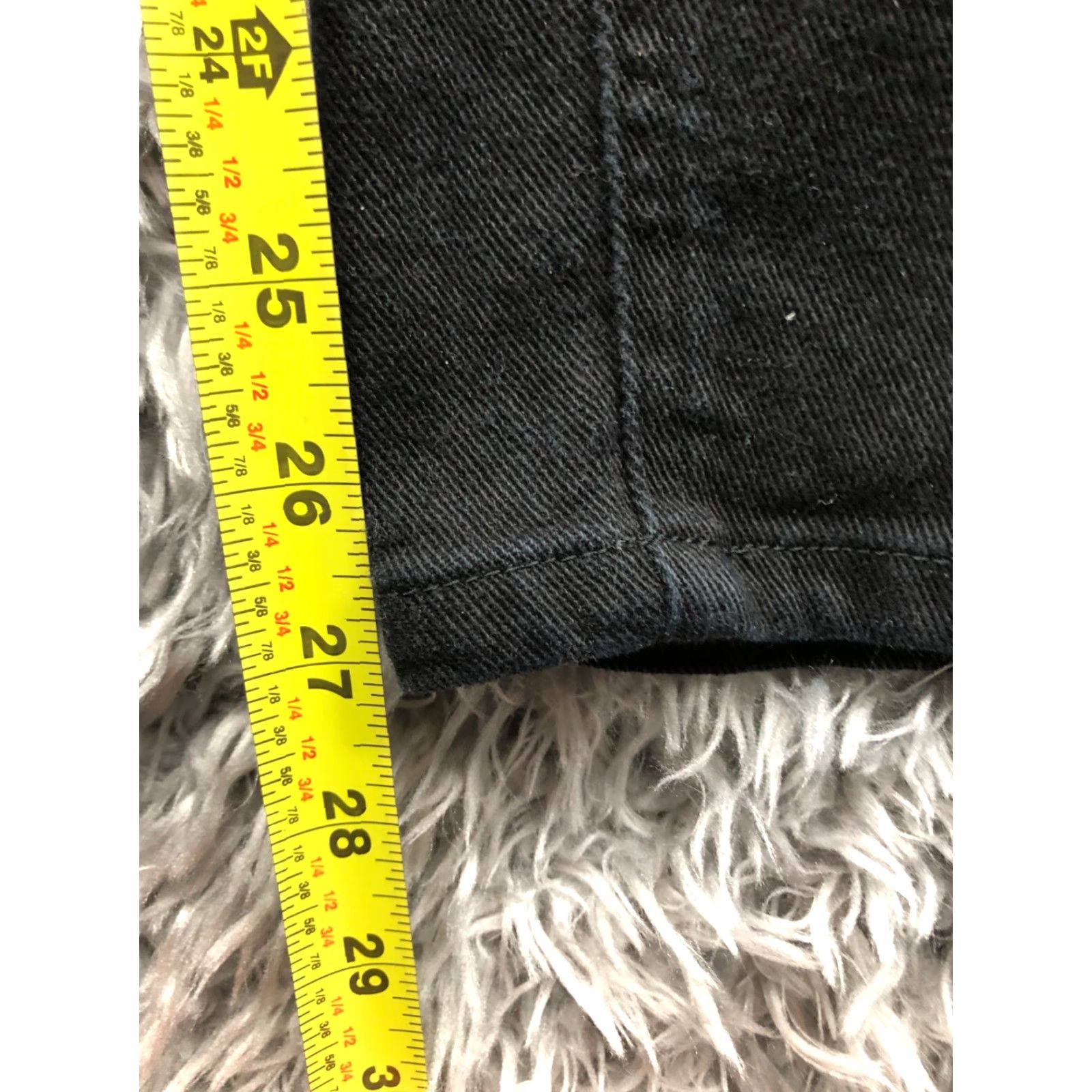 CO Lauren Jeans Co. Straight Jeans Women's Dark Black 14 Size 14 Denim Cotton Regular 5-Pocket Modern Classic Size 36" / US 14 / IT 50 - 3 Thumbnail