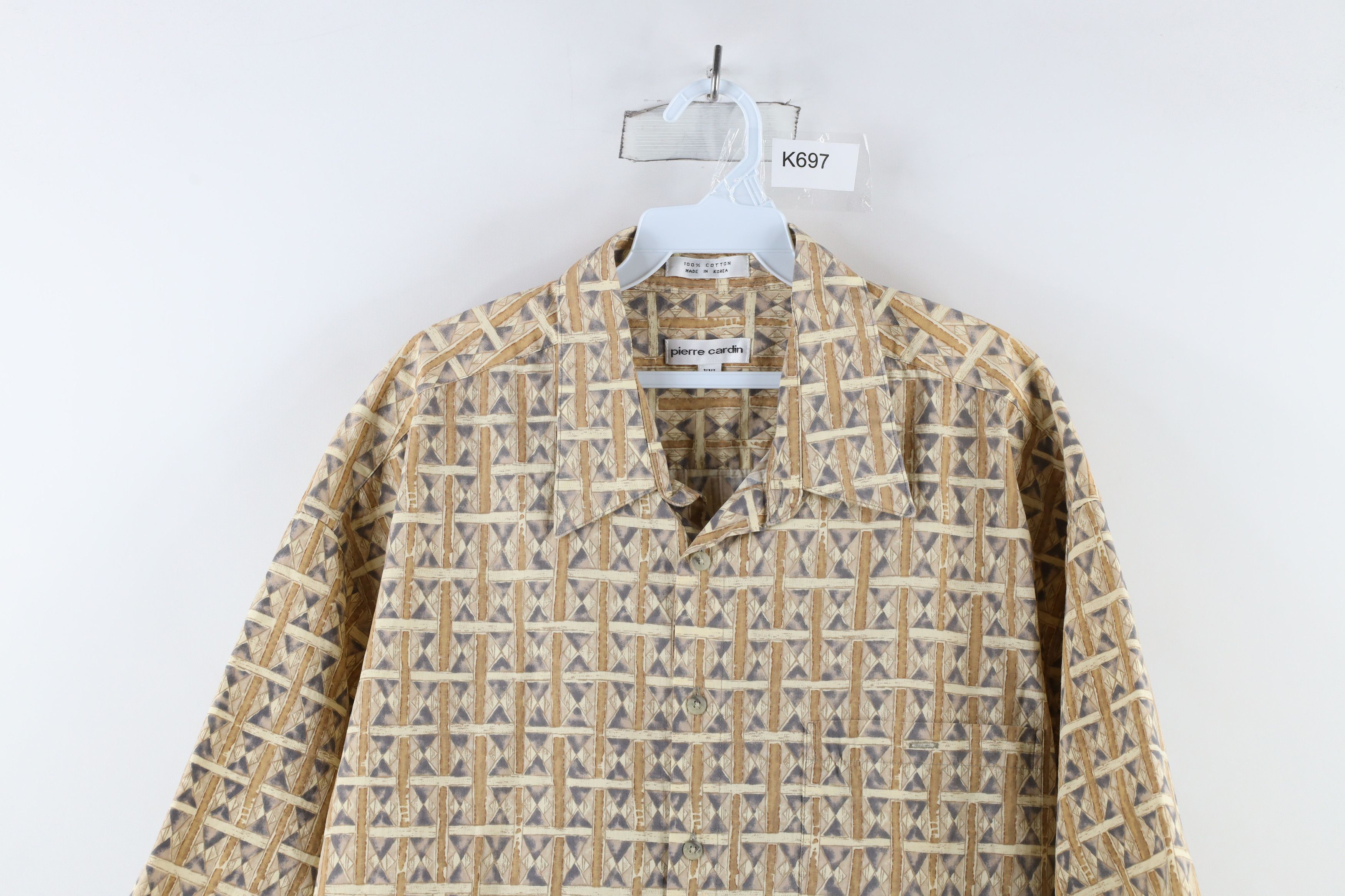 Vintage Vintage 90s Streetwear Diamond Short Sleeve Button Shirt Size US XXL / EU 58 / 5 - 2 Thumbnail