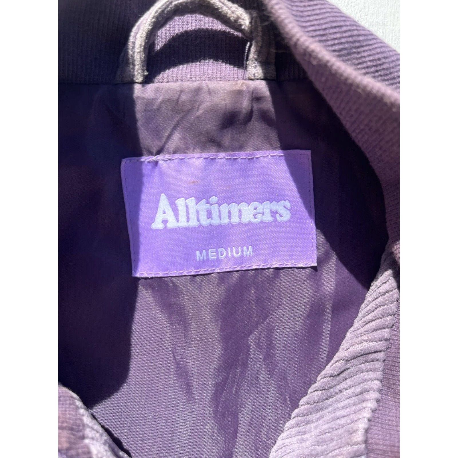 Alltimers Alltimers Jacket Purple Jeremih M Cord Retro Full Zip Bomber Street Logo Mens Size US M / EU 48-50 / 2 - 4 Thumbnail