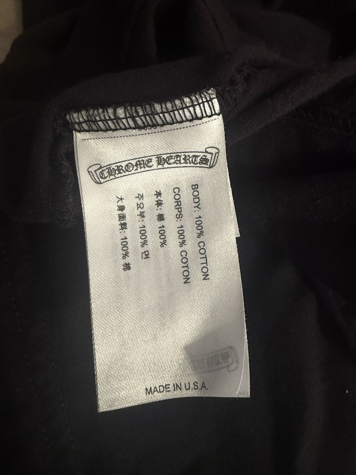 Chrome Hearts Chrome Hearts Pocket T-Shirt with neck design Size US L / EU 52-54 / 3 - 12 Thumbnail