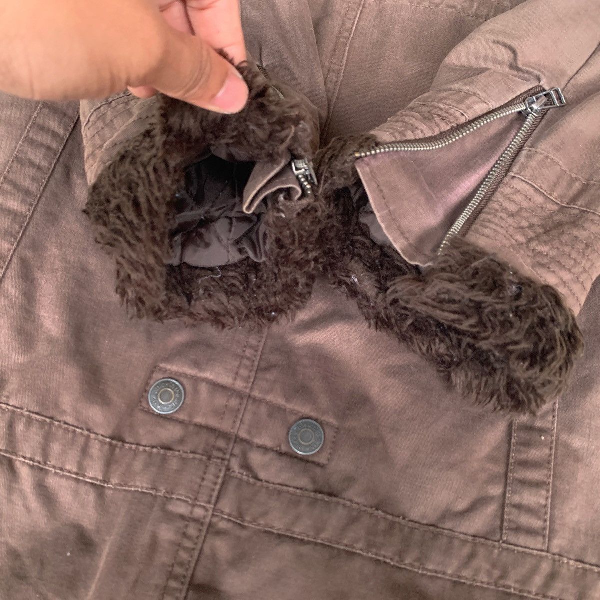 If Six Was Nine × In The Attic In the attic Military parka jacket mink fur lining Nice! Size US M / EU 48-50 / 2 - 11 Thumbnail