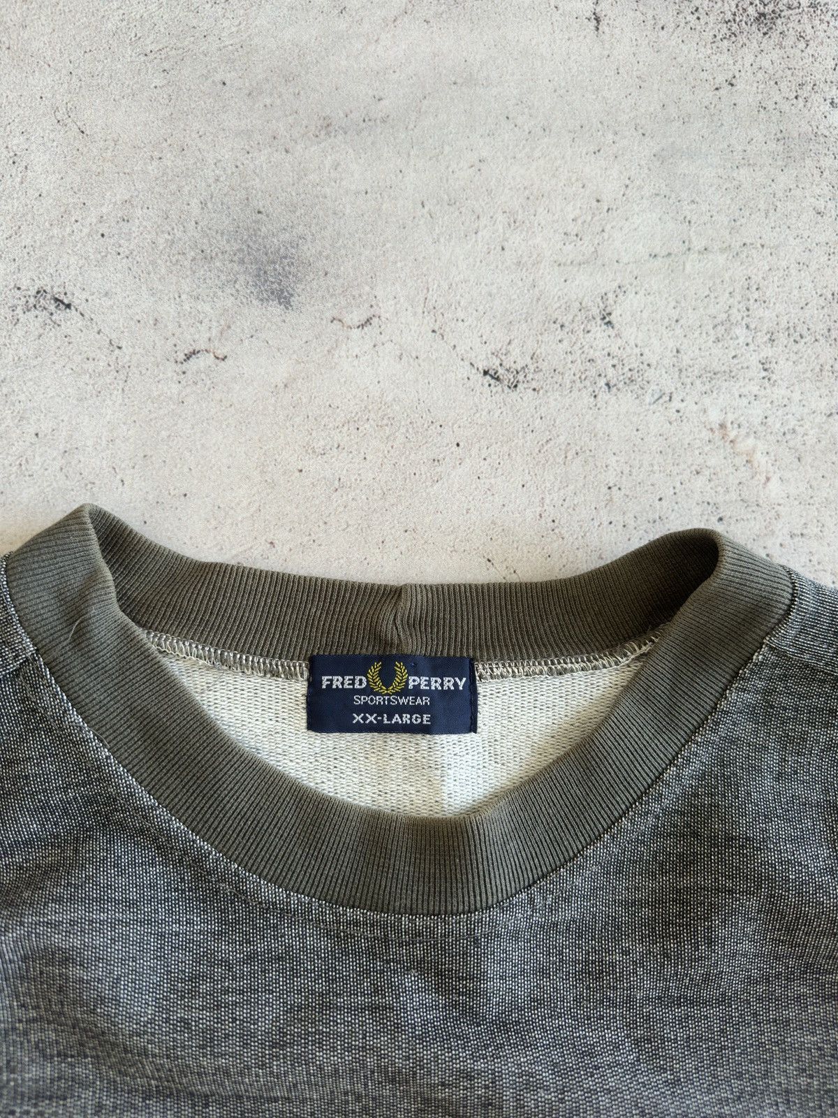 Fred Perry Vintage Fred Perry Gray Cotton Sweatshirt Made In Germany Size US XXL / EU 58 / 5 - 7 Thumbnail