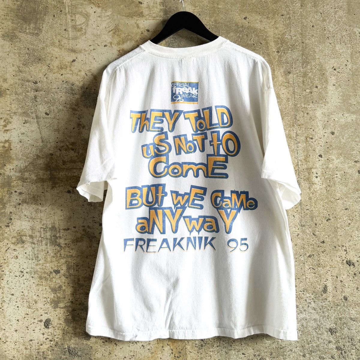 Vintage 90s Single Stitch FREAKNIK ATLANTA 1995 T Shirt Size US XL / EU 56 / 4 - 2 Thumbnail