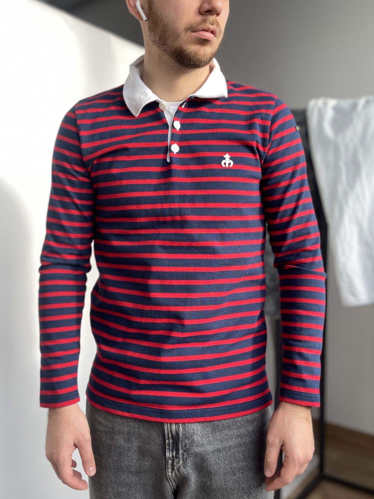 Other Le Minor Cotton Rugby Shirts Size 2/S Made in France Size US S / EU 44-46 / 1 - 1 Thumbnail