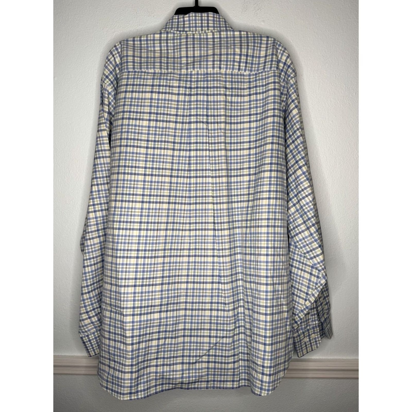 Brooks Brothers Brooks Brothers Country Club Plaid Dress Shirt XL Mens Multicolor Cotton Long Sleeve Button-Up Classic Luxury Italy USA XL/L Size 46R - 2 Thumbnail