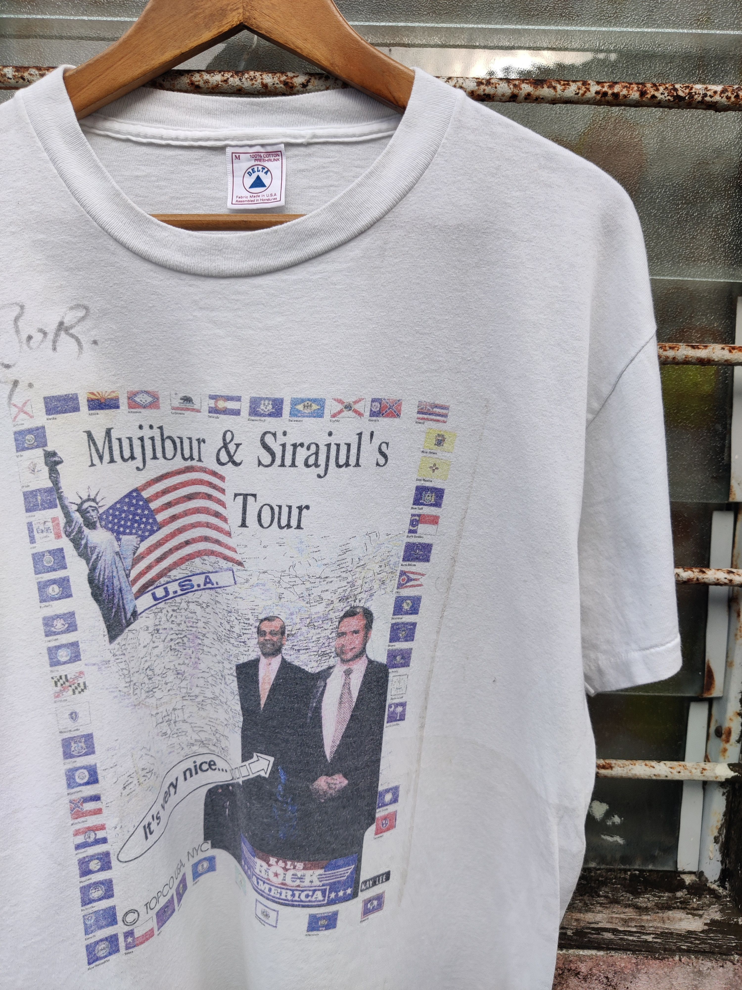 Vintage Vintage Mujibur Sirajul Sign Promo Topco Tour Shirt Size US M / EU 48-50 / 2 - 2 Thumbnail