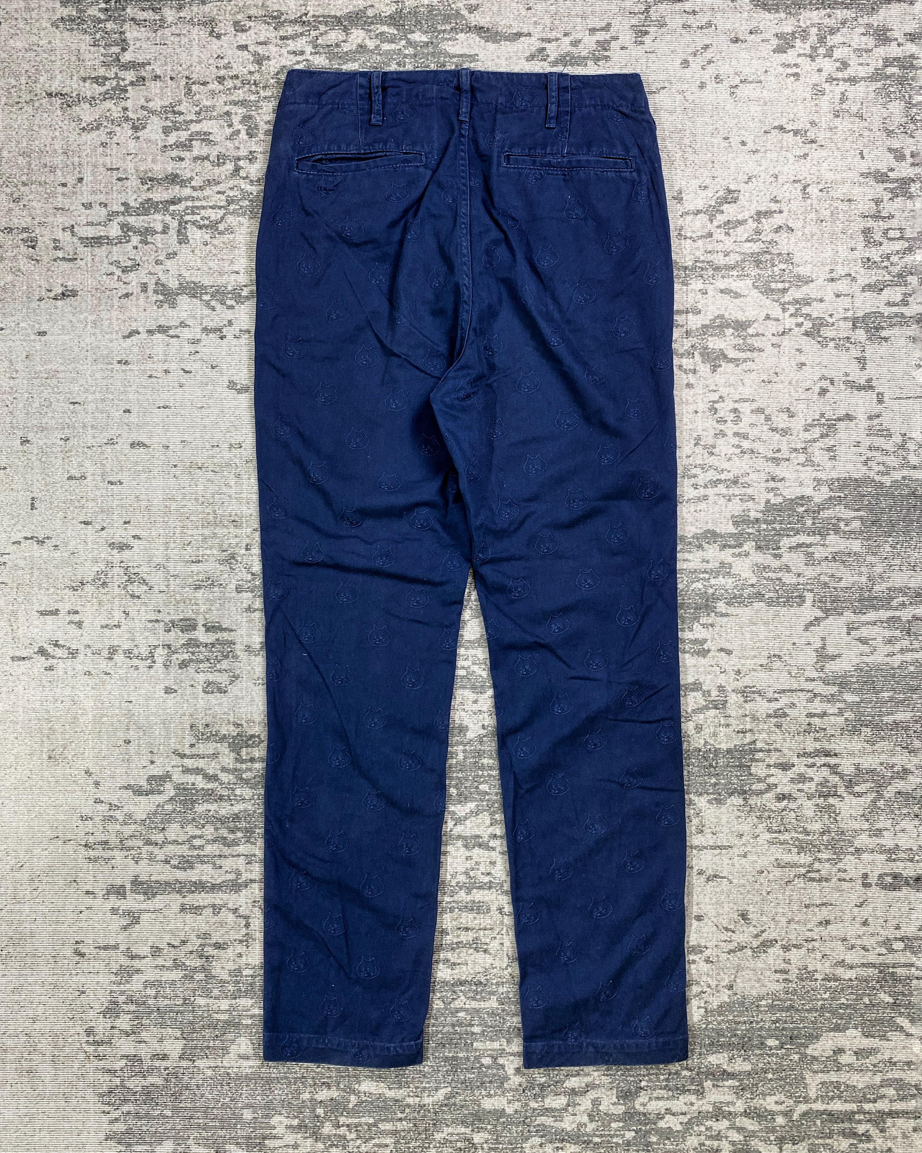 Issey Miyake 2000s Ne-net Pattern Cat Chino Pants y2k Lgb Ifsix Size US 32 / EU 48 - 2 Thumbnail