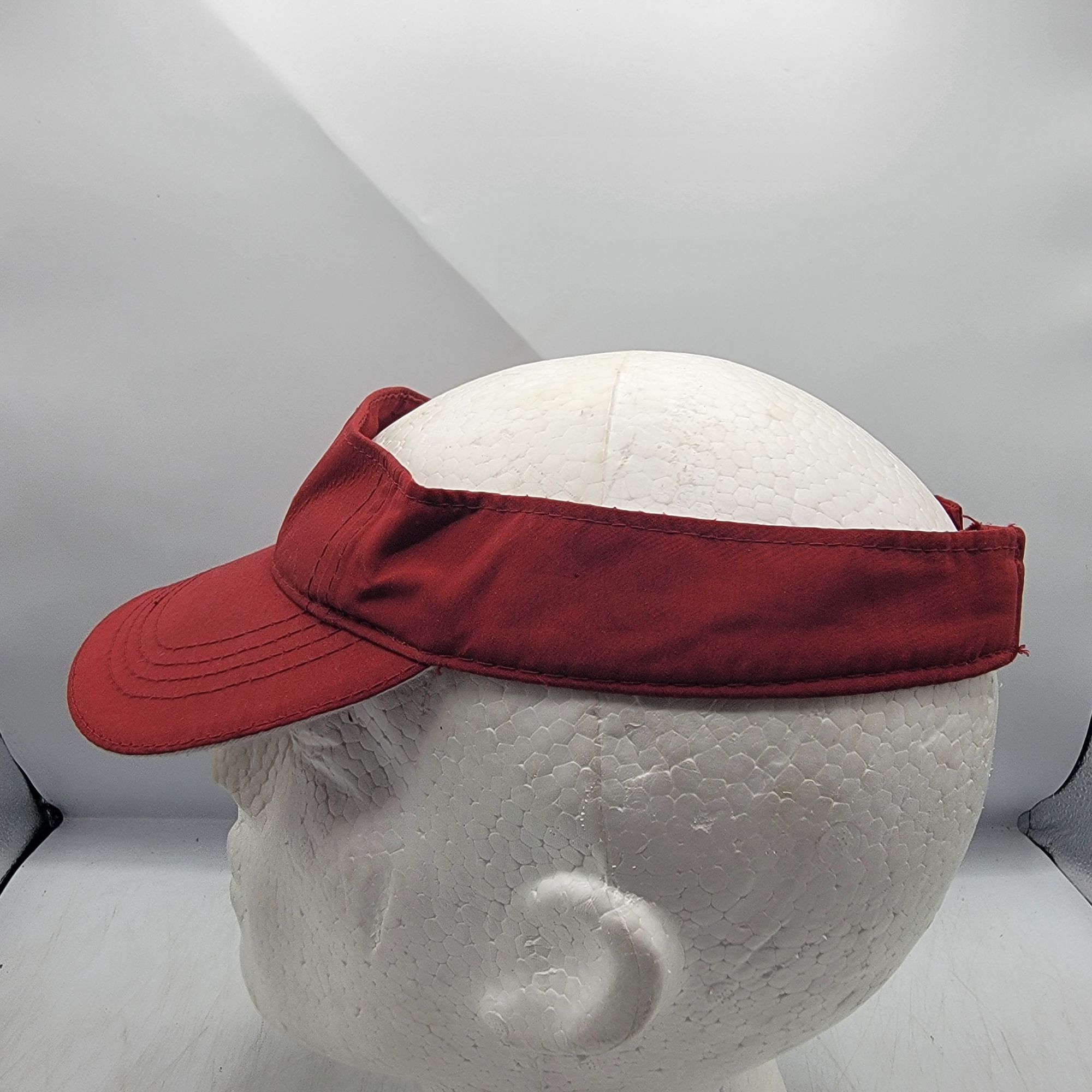 Other Ritas Adults Red Adjustable Visor Cap Hat Work Wear Casual O Size ONE SIZE - 2 Thumbnail