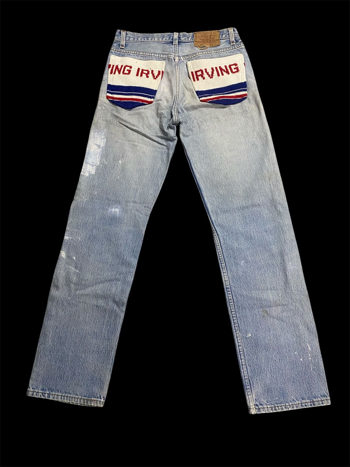 Levi's Vintage 80s Levis 501 Reconstructed Steve Irving Jeans Size US 29 - 2 Thumbnail