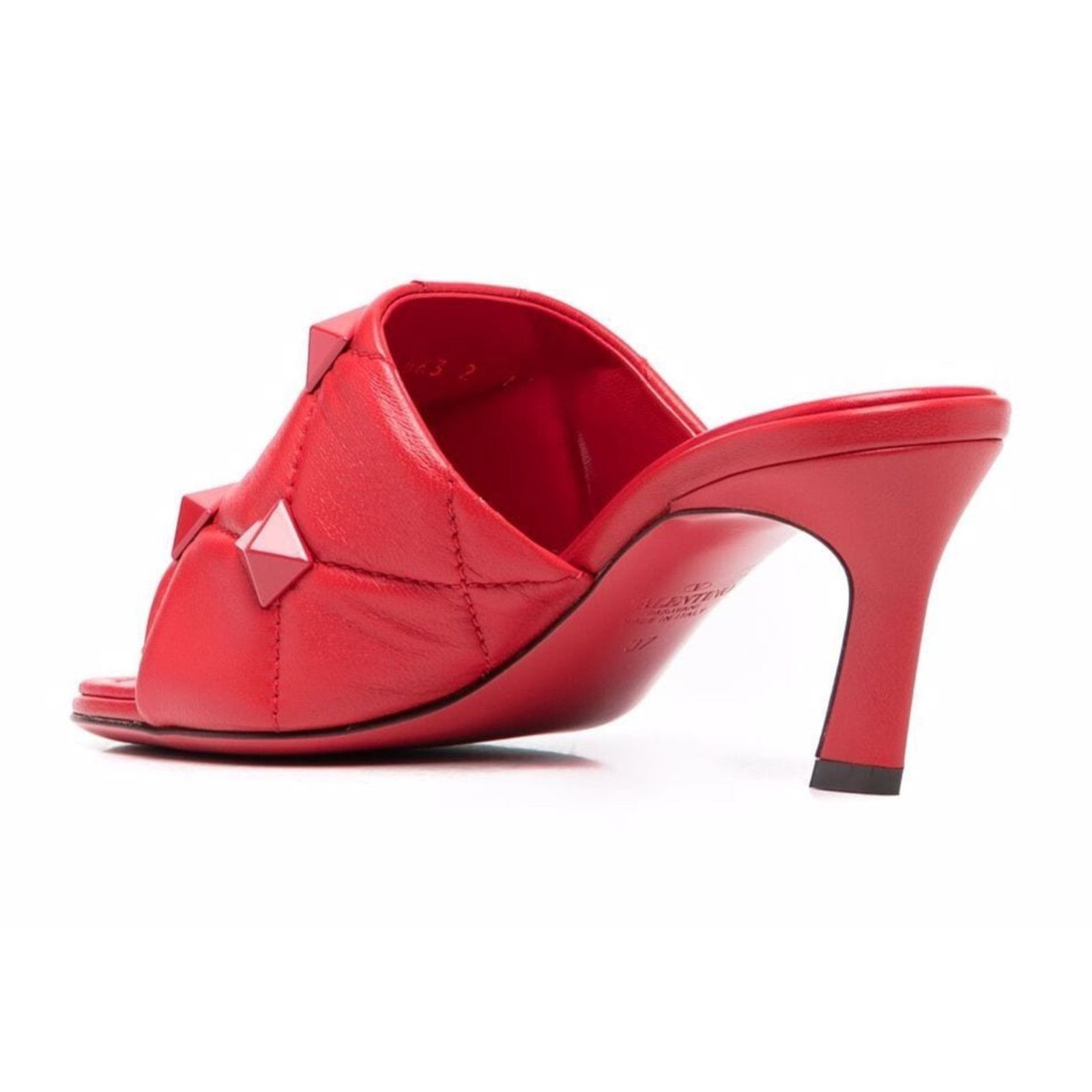 Valentino Rockstud Roman Stud JU5 Backless Mule Slide Heel Sandal 37 Size US 7 / IT 37 - 8 Thumbnail