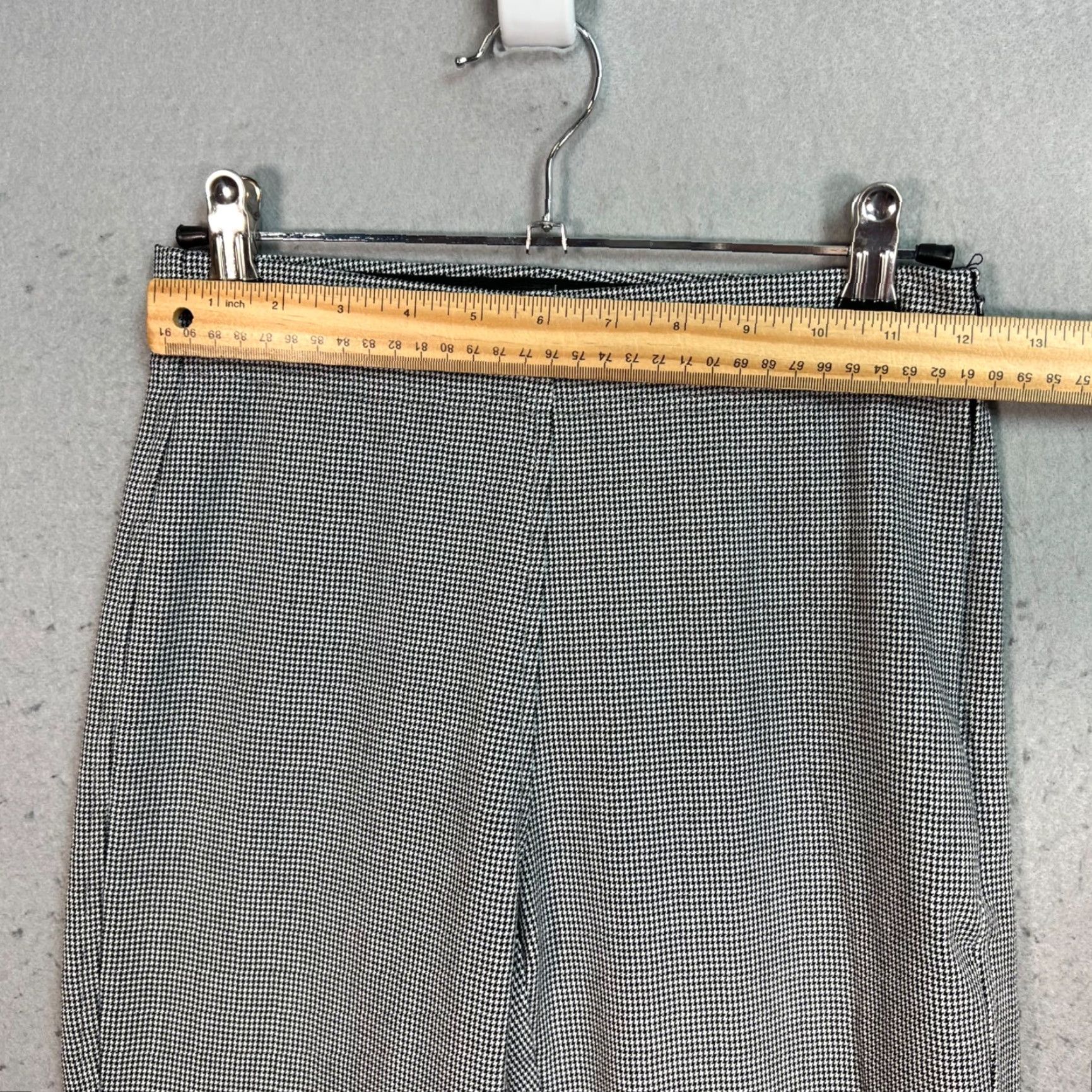 Mango Mango Womens Houndstooth Leggings XS Polyester Blend Size 26" / US 2 / IT 38 - 6 Thumbnail