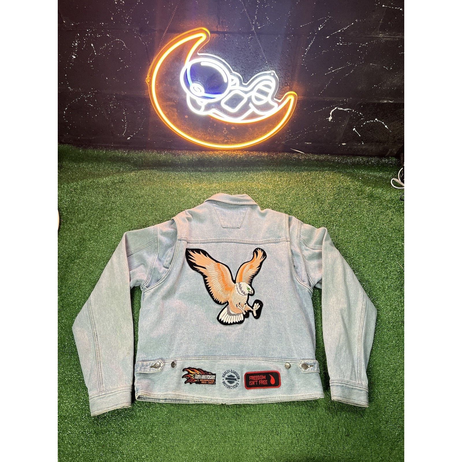 Harley Davidson Harley Davidson Jacket Men M Jean Trucker Big Logo Size US M / EU 48-50 / 2 - 5 Thumbnail