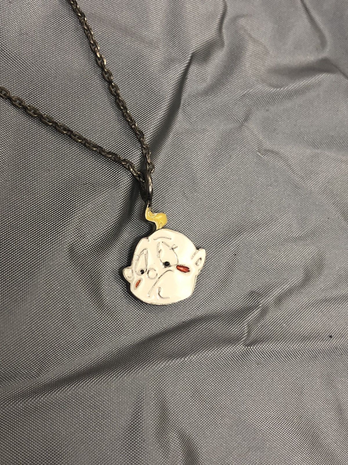 image of Dior Cry Baby Ss02 J'adore Necklace in Silver, Men's