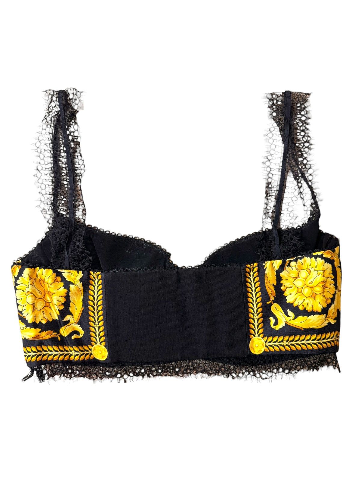 Versace Versace Baroque Silk Lace Bralette Top Size M / US 6-8 / IT 42-44 - 2 Thumbnail