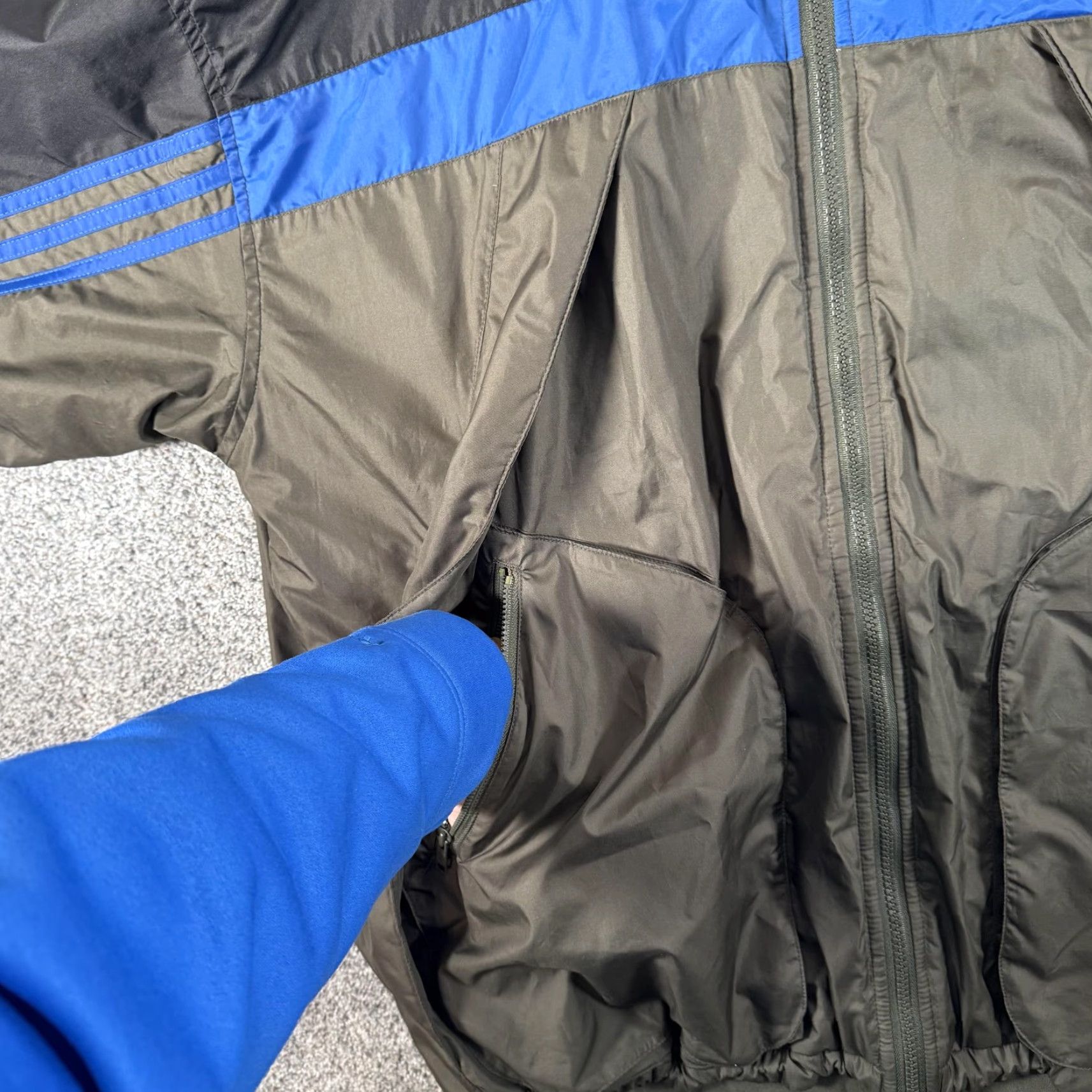 Adidas VINTAGE Adidas Insulated Midweight Windbreaker Jacket L Mens Green Zip Hooded Pockets 00s Size US L / EU 52-54 / 3 - 5 Thumbnail