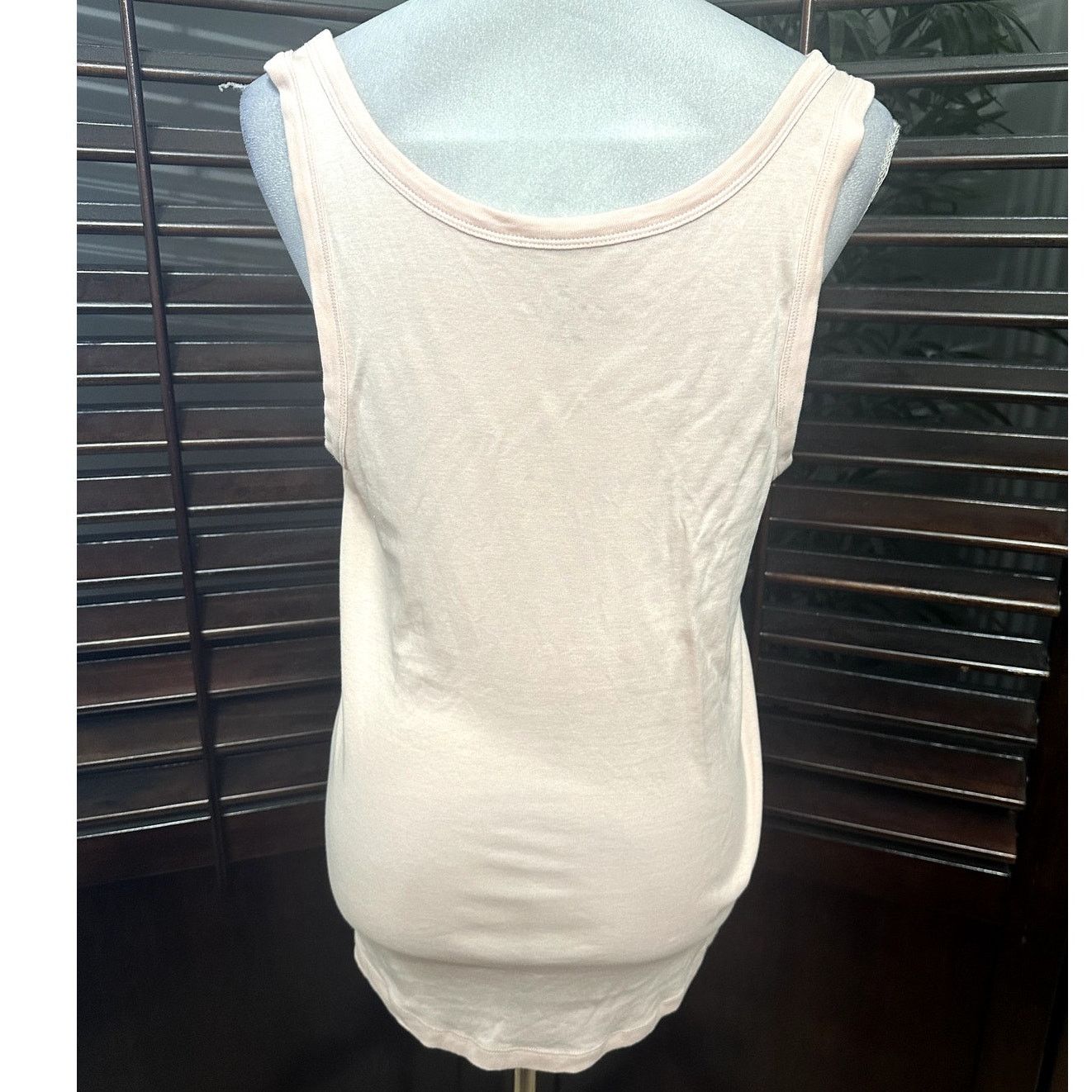 Other Caslon Women's Pink Crew Neck 100% Cotton Tank Top L NWOT Size L / US 10 / IT 46 - 4 Thumbnail