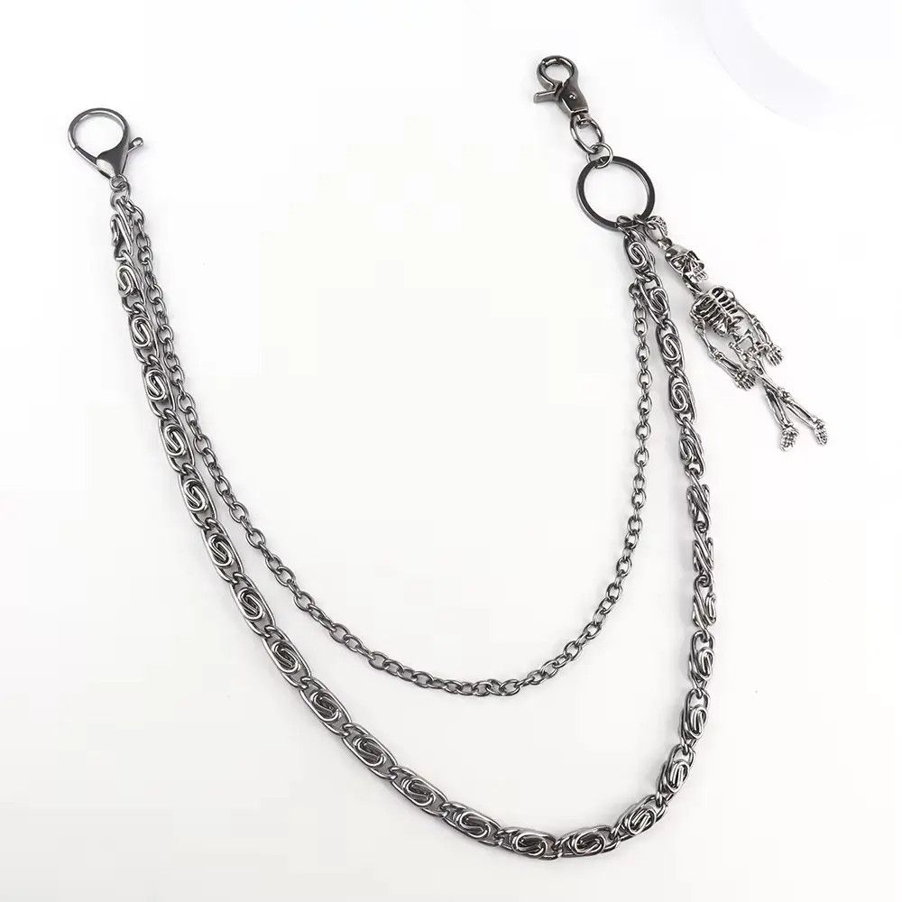 Jewelry 2 Layer Waist Punk Wallet Chain Size ONE SIZE - 2 Thumbnail
