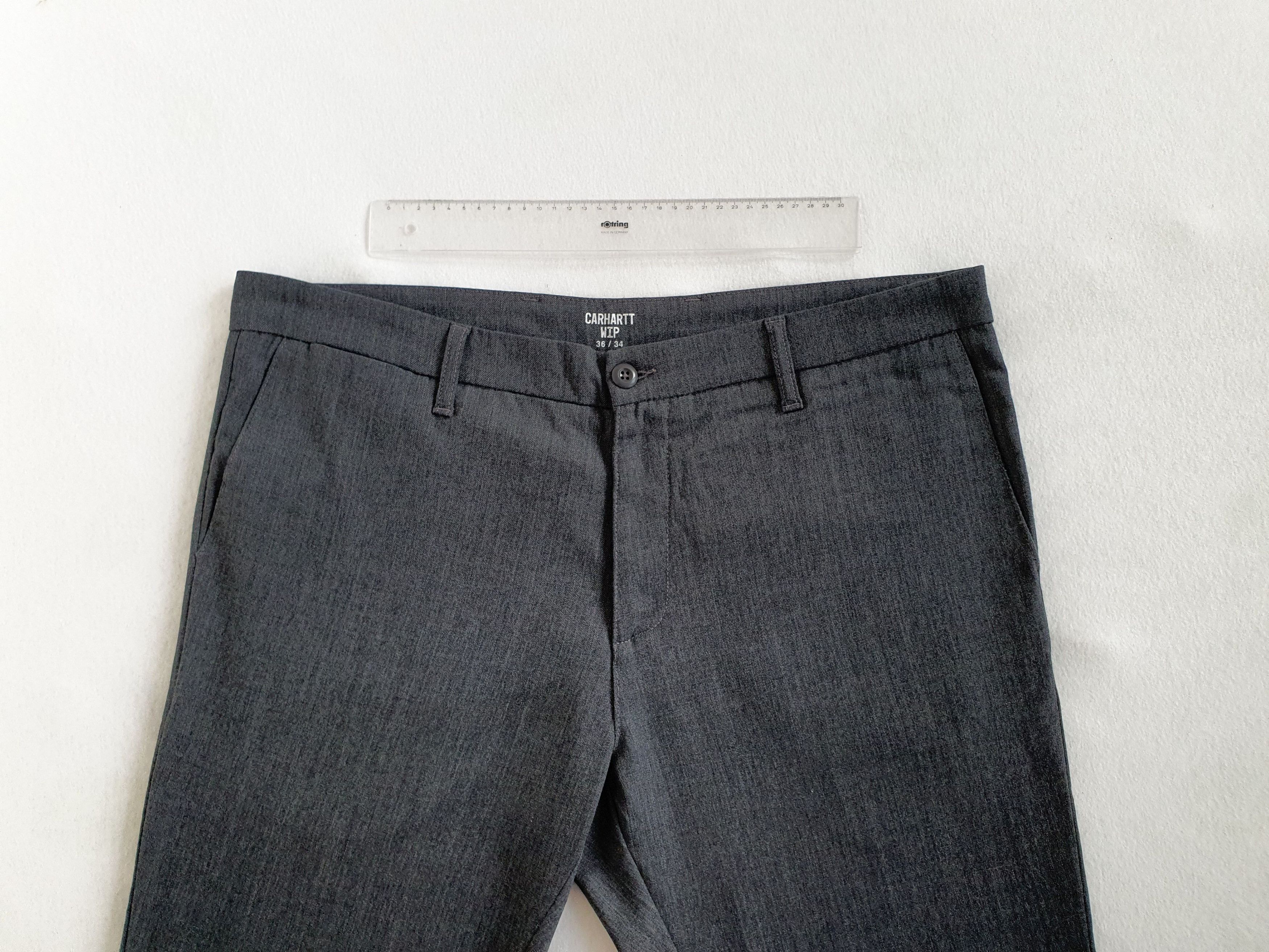 Carhartt Wip WOOL SID PANT - Trousers Pants Chinos - Gray - W36 L34 Size US 36 / EU 52 - 3 Thumbnail