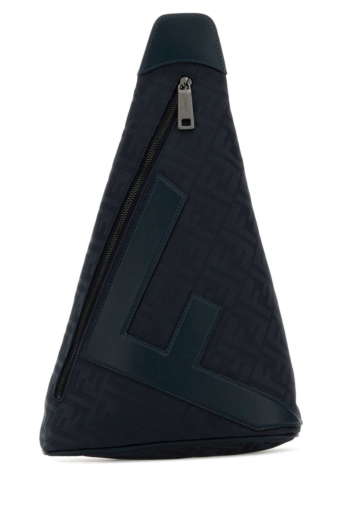 Fendi Midnight Blue Canvas Fendi Cono Backpack Size ONE SIZE - 1 Thumbnail