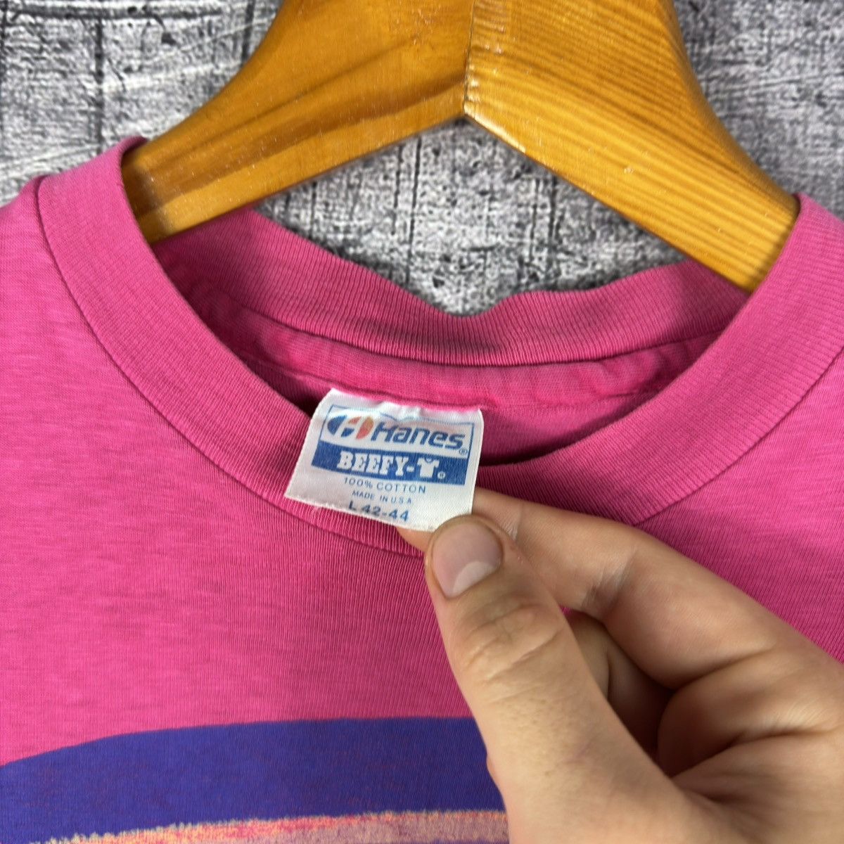 Patagonia RARE 1980s Patagonia Hanes Paintbrush Logo T-Shirt Tee old Size US L / EU 52-54 / 3 - 8 Thumbnail