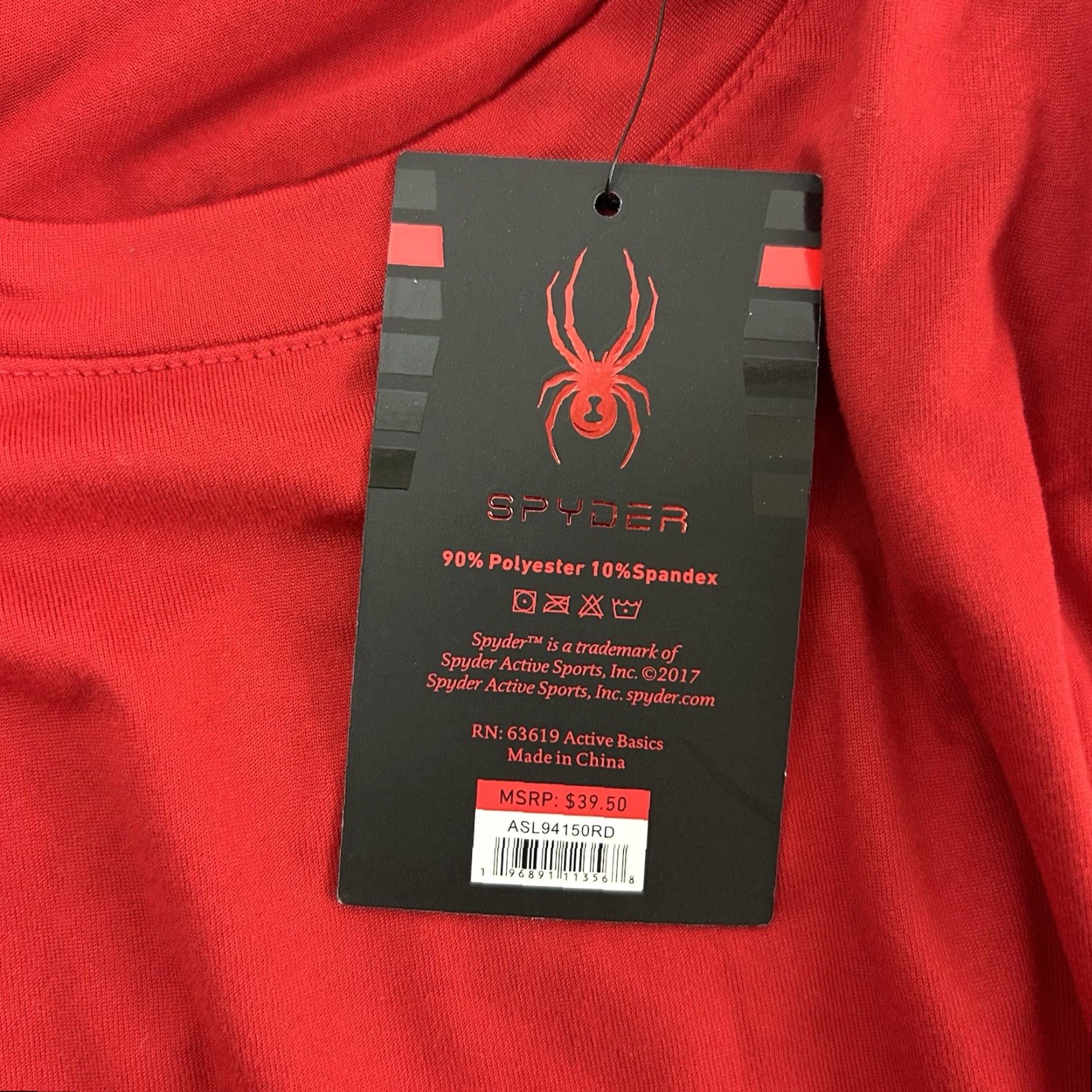 Spyder Spyder Athletic Mens Large Red T-Shirt Running Training Loungewear Athleisure Size US L / EU 52-54 / 3 - 5 Thumbnail