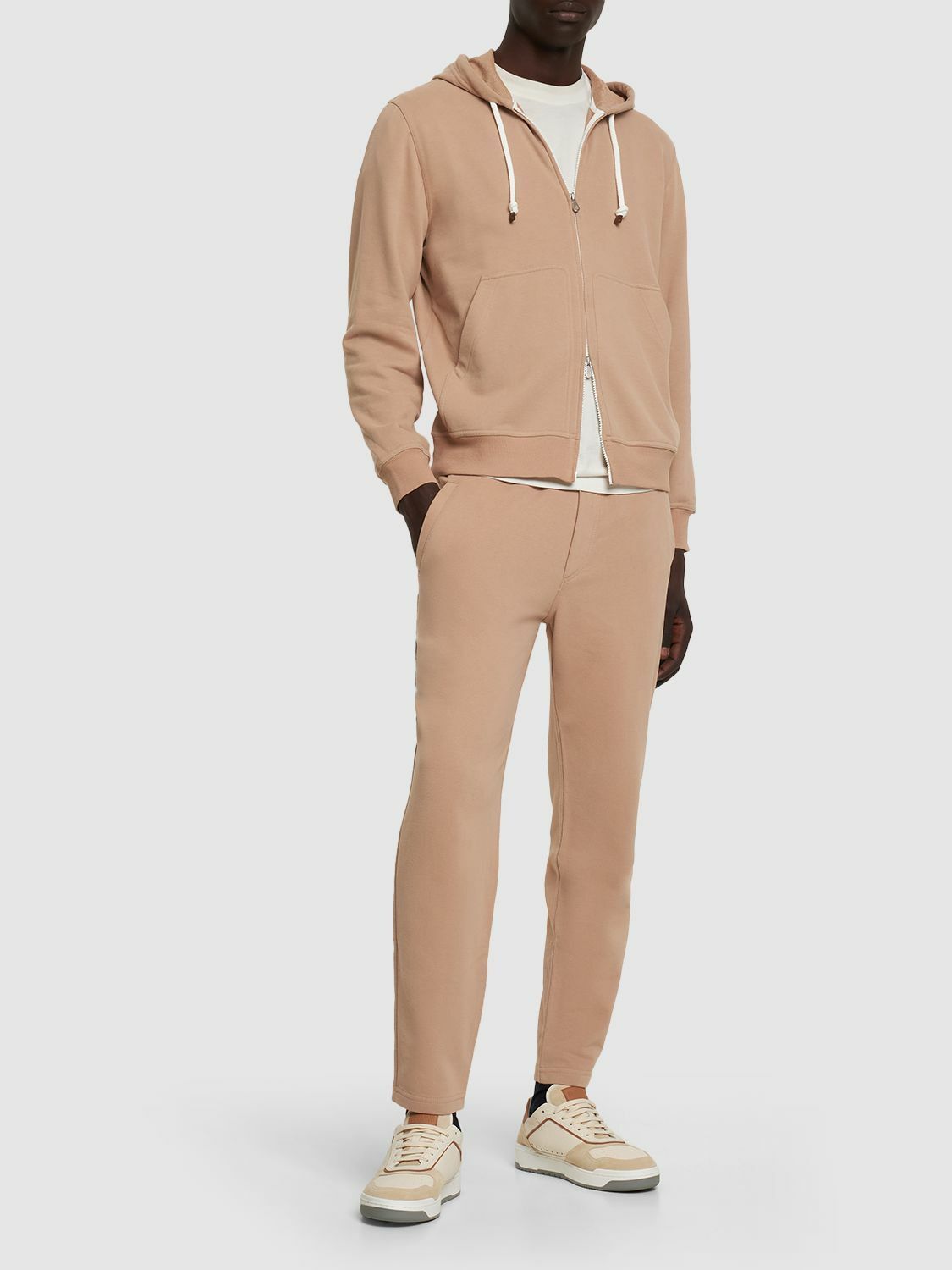 Brunello Cucinelli o1y0526 Hoodie in Camel Size US M / EU 48-50 / 2 - 4 Thumbnail