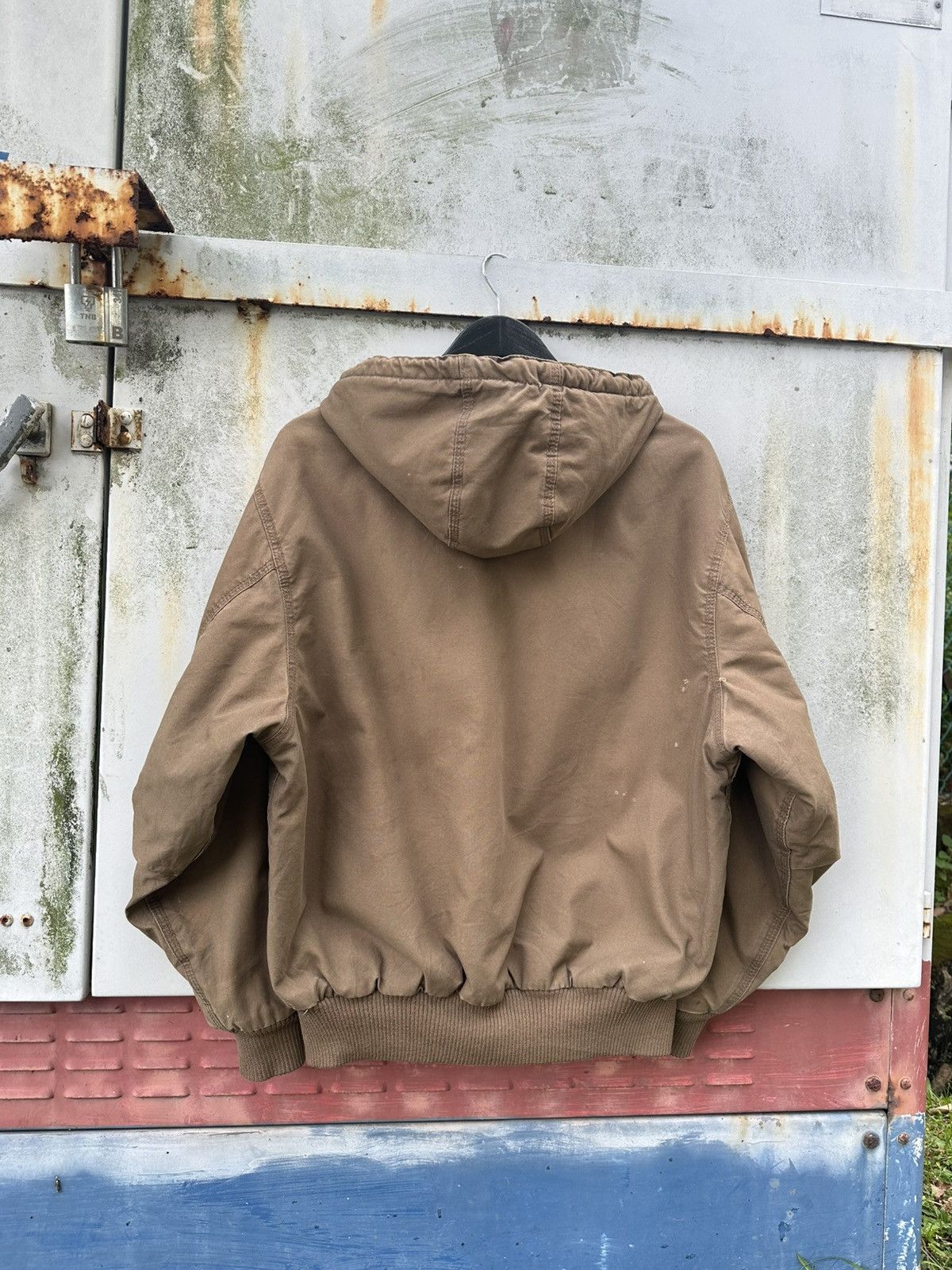 Vintage 👹Vintage Faded Walls Brown Hooded Bomber Jacket Size US M / EU 48-50 / 2 - 8 Thumbnail