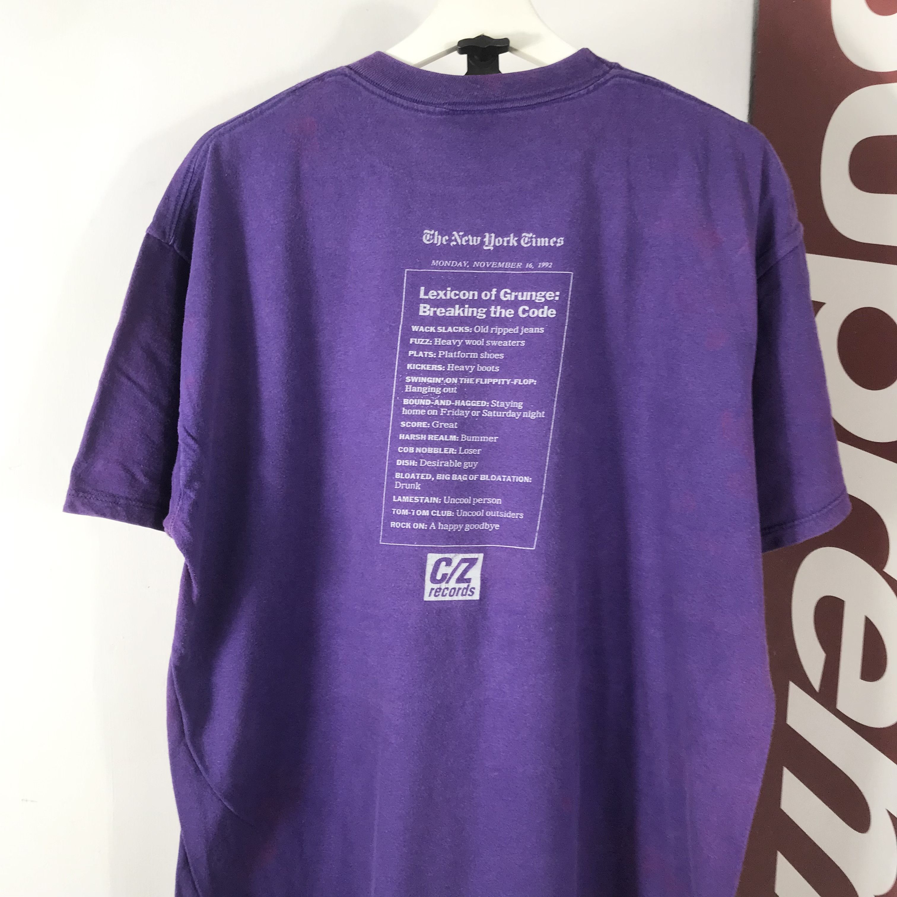 Band Tees vintage harsh realm breaking code grunge Record Label cobain Size US XL / EU 56 / 4 - 4 Thumbnail