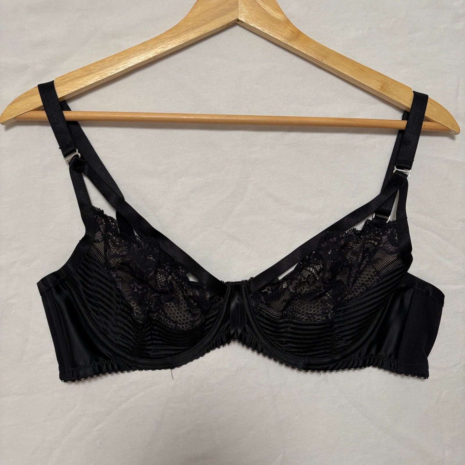 Agent Provocateur Agent Provocateur Cut Tag Underwire Mesh Bra Black 34D Size ONE SIZE - 5 Thumbnail