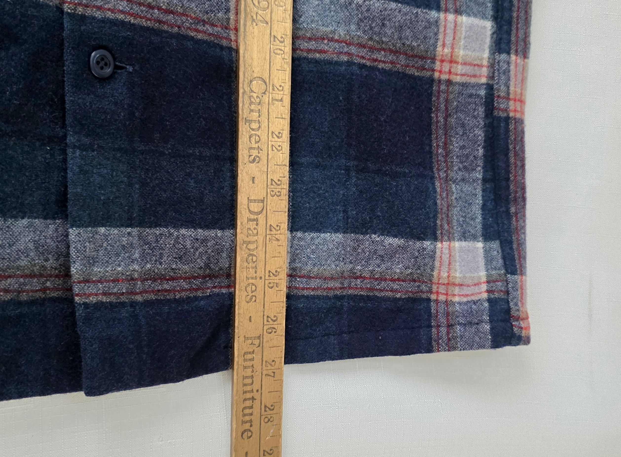 Pendleton Pendleton 1970s 80s Wool Board S Blue Plaid Loop Collar USA Size US S / EU 44-46 / 1 - 10 Thumbnail