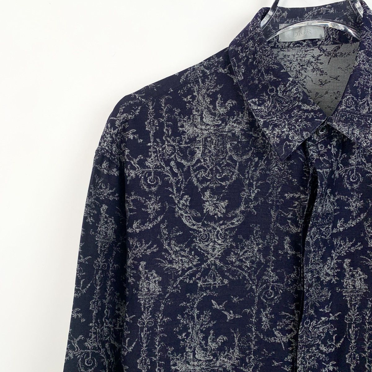 Dior Dior Blue All-over Pattern Printed Long Sleeve Shirt K26WX Size US S / EU 44-46 / 1 - 3 Thumbnail
