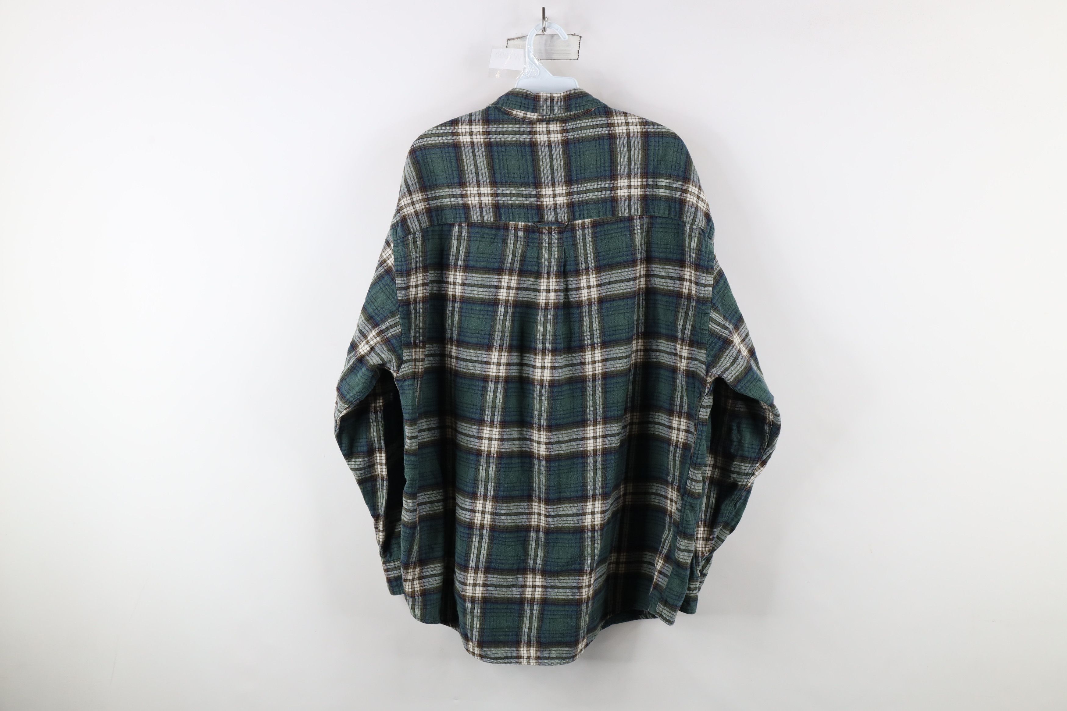 Eddie Bauer × Vintage Vintage 90s Eddie Bauer Flannel Collared Button Shirt Plaid Size US L / EU 52-54 / 3 - 9 Thumbnail